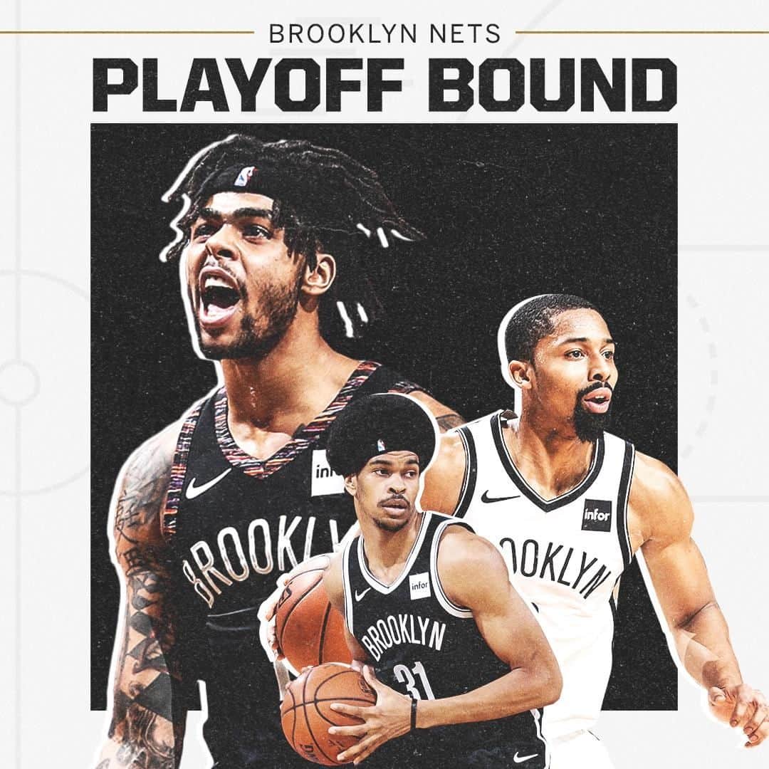 espnさんのインスタグラム写真 - (espnInstagram)「The Brooklyn Nets, who finished 26 games below .500 one season ago, have officially clinched a playoff berth.」4月8日 9時01分 - espn