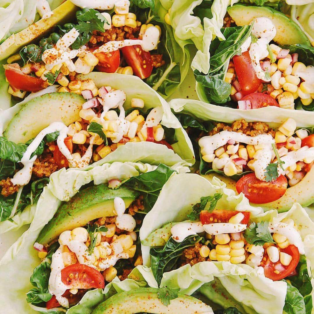 Whole Foods Marketさんのインスタグラム写真 - (Whole Foods MarketInstagram)「We were sold on this #vegan taco recipe from @thefirstmess when we saw they were made with a sweet corn ceviche and a spicy walnut crumble. 😛Head over to her page to get the full recipe.」4月8日 9時05分 - wholefoods