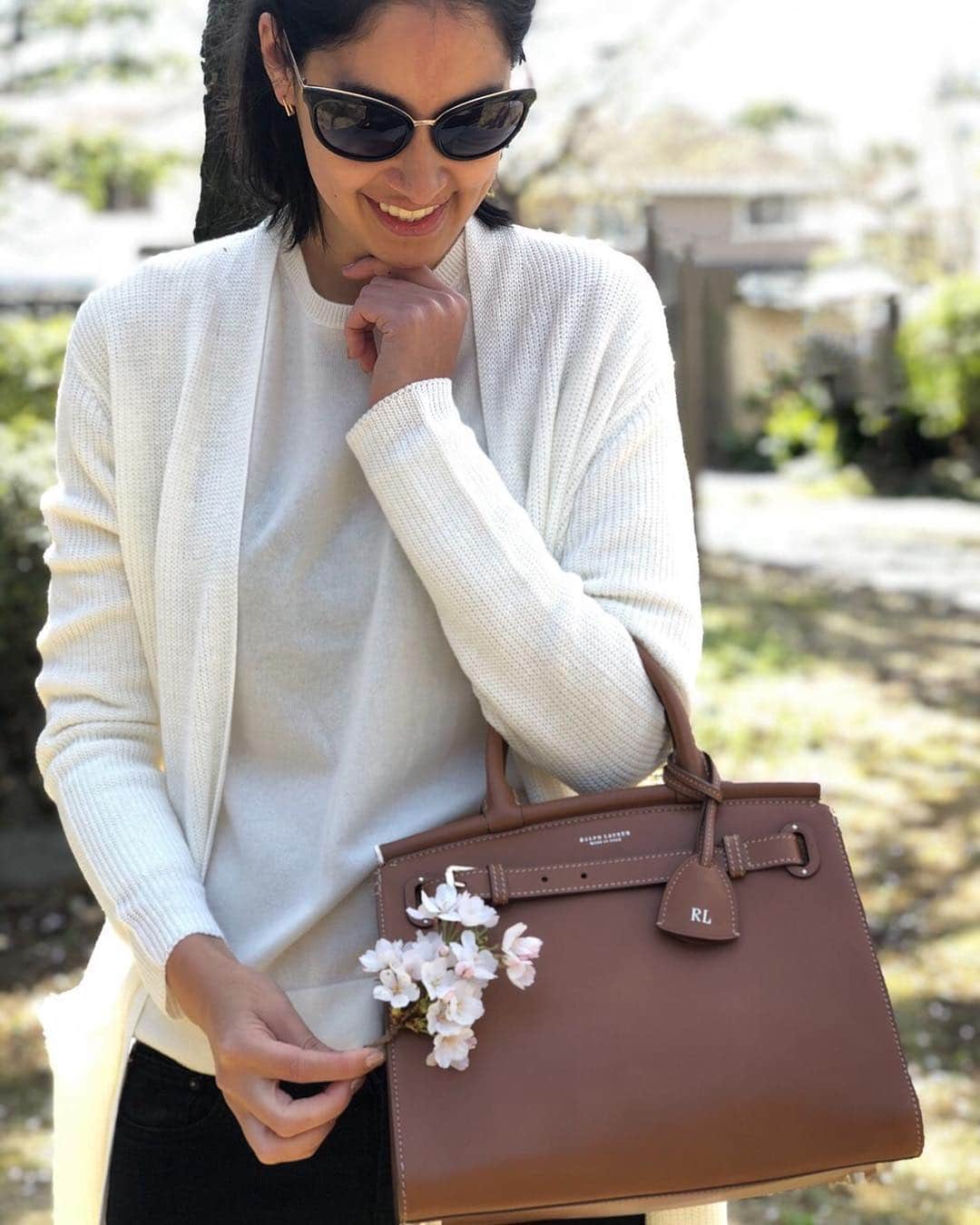 森泉さんのインスタグラム写真 - (森泉Instagram)「My new bag from @ralphlauren , just in time for Spring🌸 #TheRL50」4月8日 10時11分 - izumi.mori