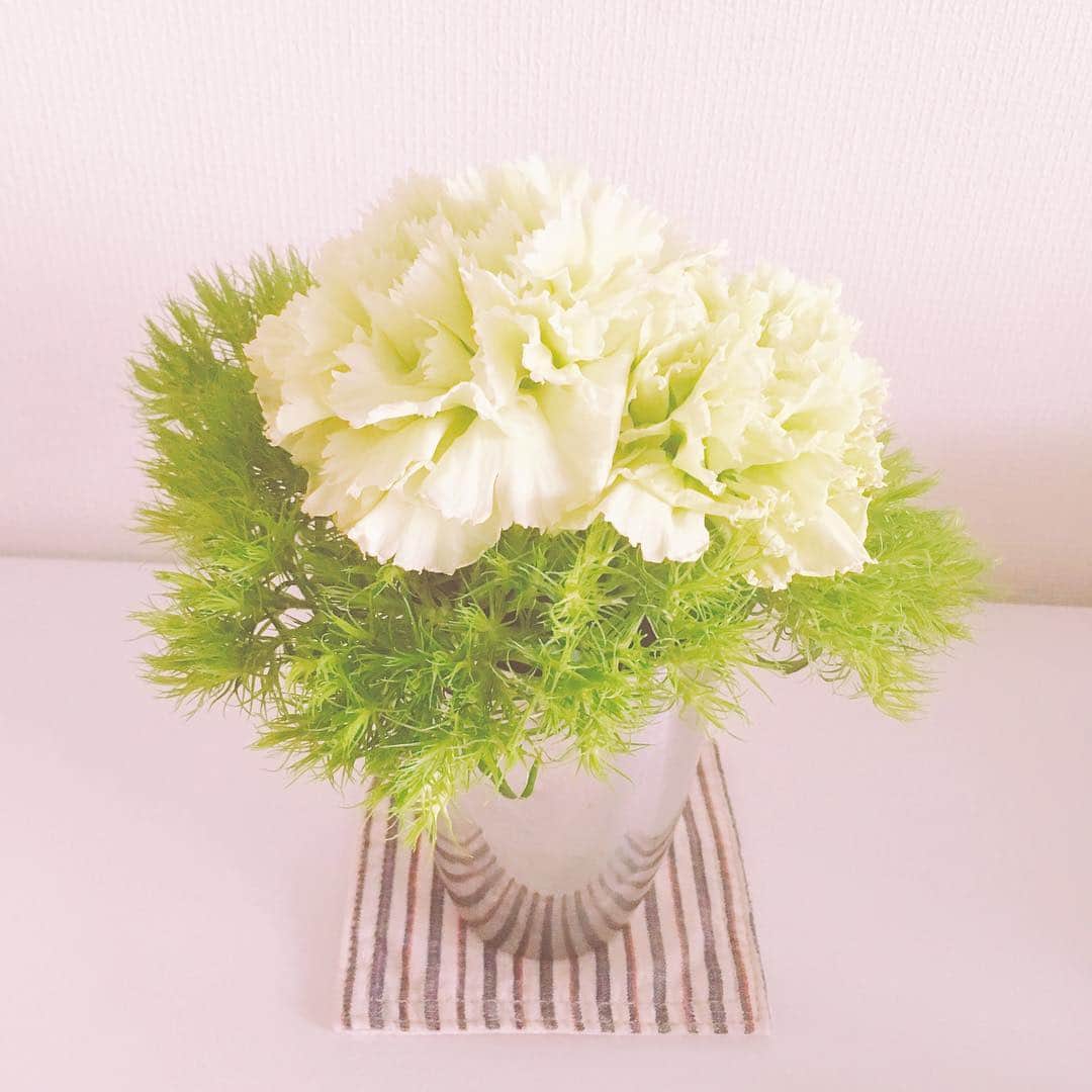 石崎佳代子さんのインスタグラム写真 - (石崎佳代子Instagram)「. 頂いてから2週間💐 まだ保っております✨ . 以前、花屋さんにおしえてもらった方法 ⚫︎水は花器の底から1cm程度 ⚫︎毎日少しずつ茎を切る で長持ち😊 . #日々 #日々のくらし #暮らし #暮らしを楽しむ #花 #花のある暮らし #花のある暮らし #おうち時間 #石崎佳代子」4月8日 10時39分 - kayoko_ishizaki