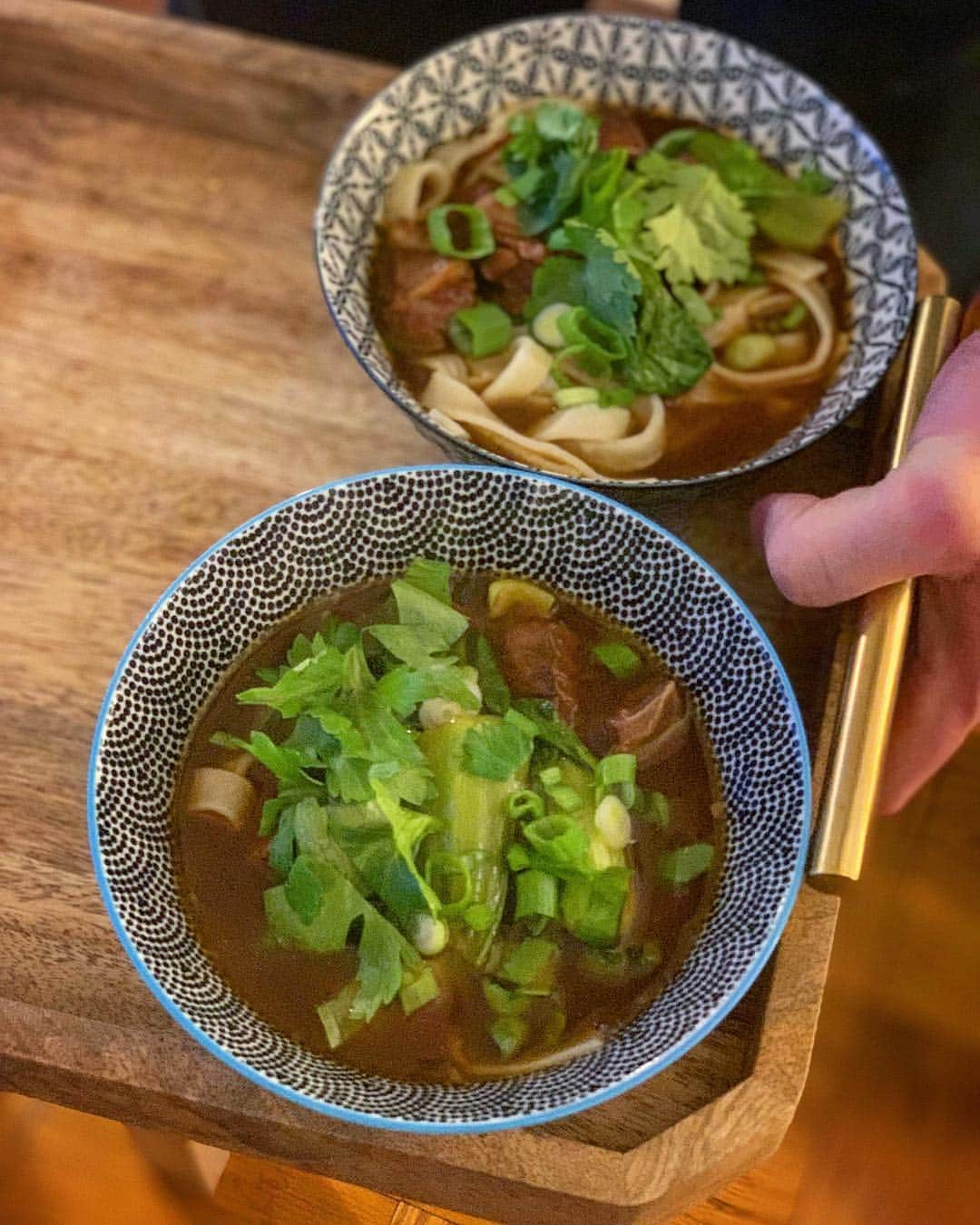 DOMINIQUE ANSEL BAKERYさんのインスタグラム写真 - (DOMINIQUE ANSEL BAKERYInstagram)「Every Taiwanese person I know has been able to carry their weight in the kitchen, as if growing up they all were taught to value good food. So this Sunday Supper with beef noodles, crab fried rice, and egg tarts (I added my contribution of Three Cup Chicken) was delicious. As I knew it would be.」4月8日 11時45分 - dominiqueansel