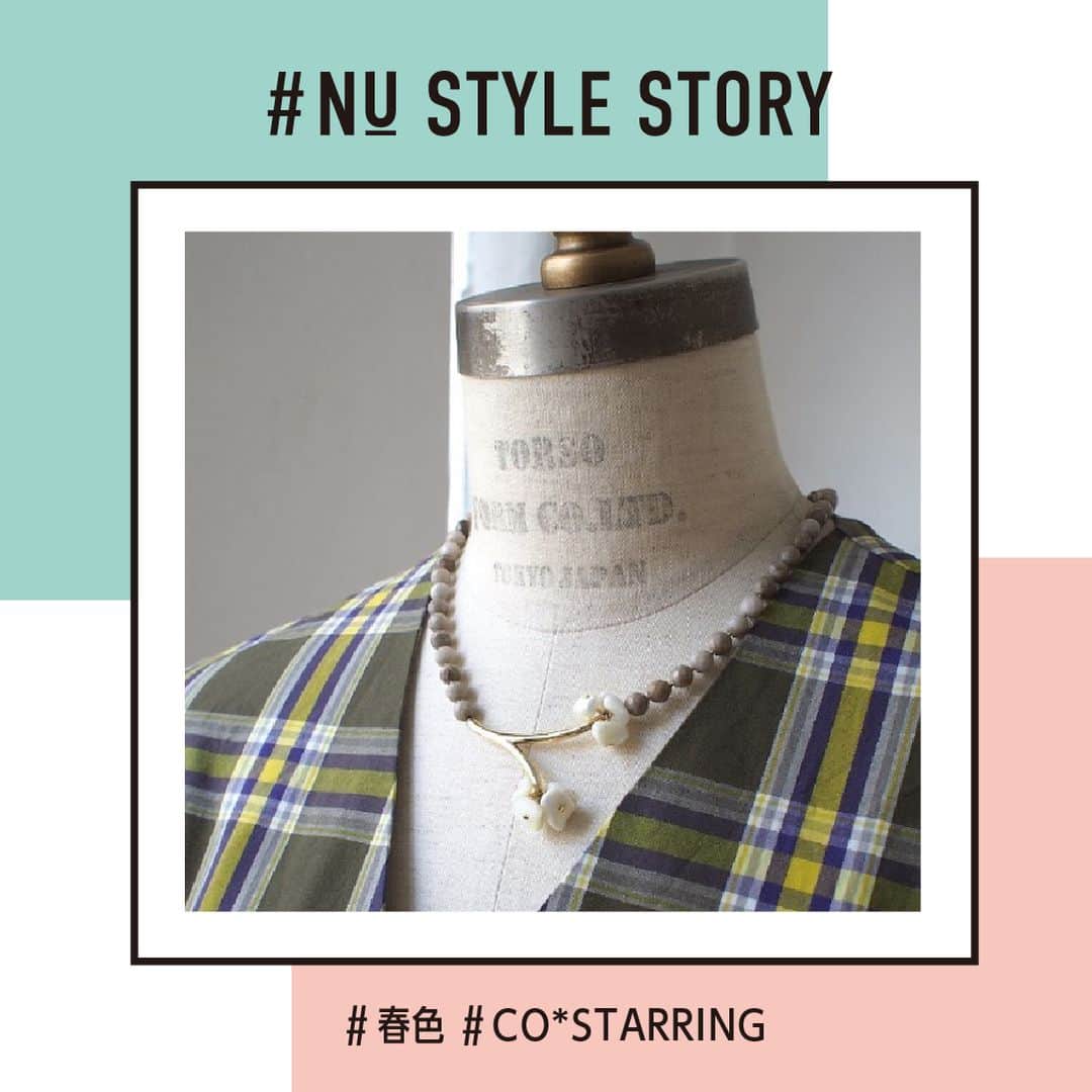 nuchayamachi_officialさんのインスタグラム写真 - (nuchayamachi_officialInstagram)「NU 1F  CO＊STARRING アクセサリー . ネックレス 8,640円 . トップのお花デザインが春を感じさせてくれる一 点。ナチュラルな天然石のカラーが可愛くなり過ぎず大人っぽくご利用頂けます。 他にも春のアクセサリーがたくさん揃っております♪ ぜひ店頭までいらしてください♪ . #COSTARRING #NU茶屋町 #ヌー茶屋町 #nuchayamachi #茶屋町 #大阪 #osaka #梅田 #コーディネート #ライフスタイル #ootd #コーデ #おでかけ #fashion #アパレル #いいね #followme #instadaily #トレンドスタイル #NUスタッフコーデ #春色 #アクセサリー #costarring #オリジナルアクセサリー #コスターリング」4月8日 12時03分 - nuchayamachi_official
