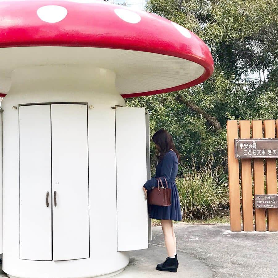 怜花さんのインスタグラム写真 - (怜花Instagram)「京都府立植物園にある『きのこ文庫🍄』 メルヘンな世界📚✩︎ ・ ・ 可愛い(*´°`*)💘 ・ #京都 #kyoto #京都府立植物園 #きのこ文庫」4月8日 12時11分 - reika_0419