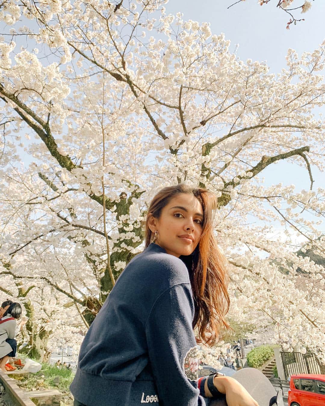 ミーガン・ヤングさんのインスタグラム写真 - (ミーガン・ヤングInstagram)「Our first time in Kyoto and we got to see the cherry blossoms 🌸 I thought that all this time cherry blossoms were just pink but there are also white, even yellow colored cherry blossoms 😍 everyone was out enjoying the blossoms around the city, even til late at night. It's tradition in Japan to have a picnic under the cherry blossoms - which they call "hanami" 💖 a picnic party while viewing the cherry blossoms 💖 We booked a car for the whole day to take us from Osaka to Kyoto though @klooktravel_ph and it's something I would recommend so that you're just chilling in the car going from place to place 😋 if you want to see more of our trip stay tuned to Klook's IG and Facebook page to see fun videos of our #KlookSpringFling」4月8日 12時31分 - meganbata