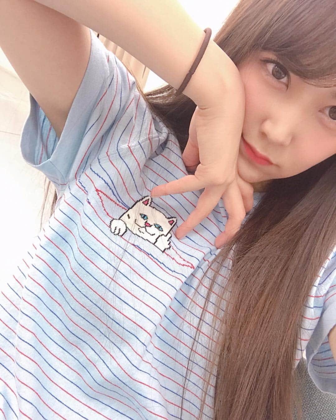 白間美瑠さんのインスタグラム写真 - (白間美瑠Instagram)「レッスン着☺️ 悪ニャンコさん可愛い😼」4月8日 12時41分 - shiro36run