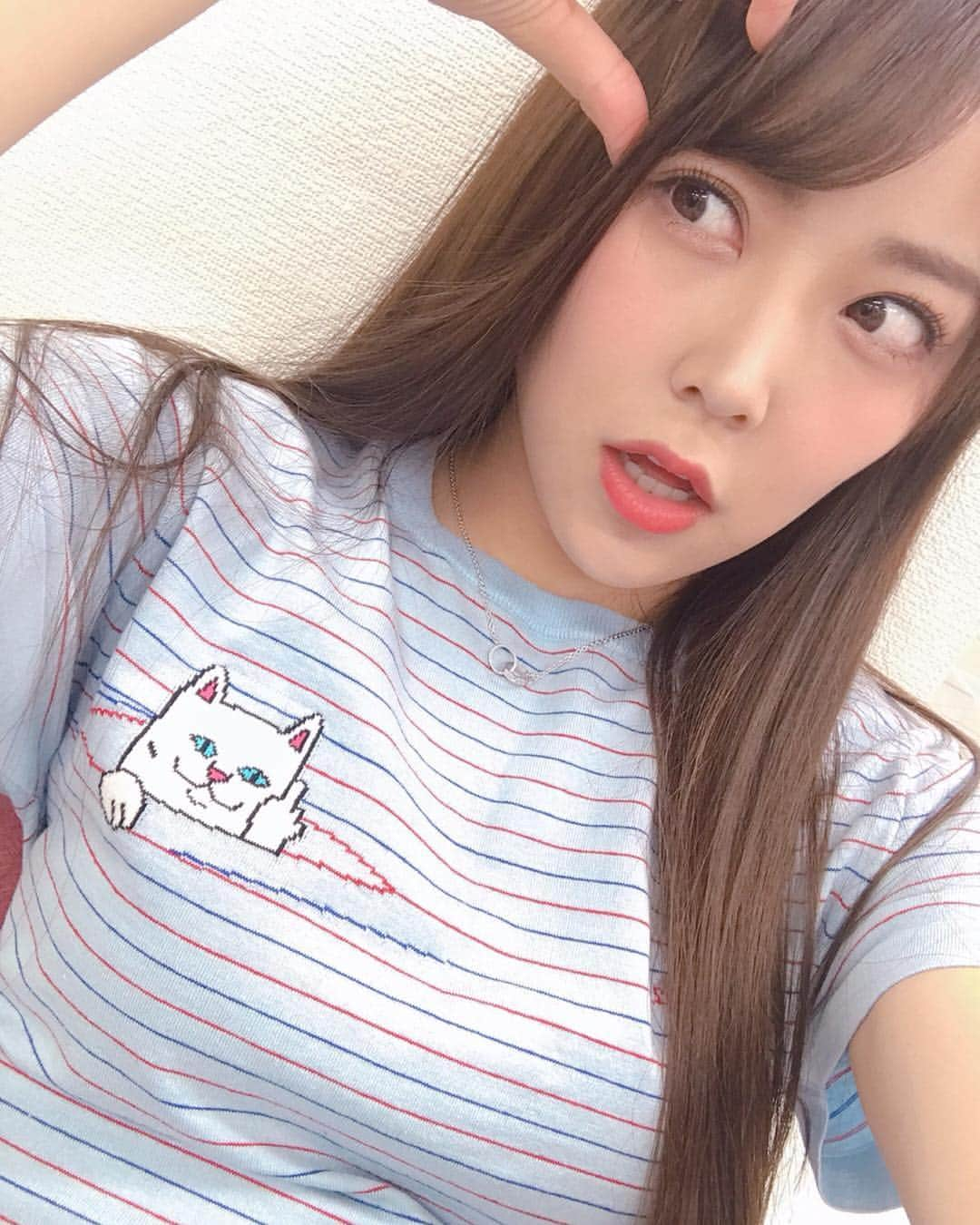 白間美瑠さんのインスタグラム写真 - (白間美瑠Instagram)「レッスン着☺️ 悪ニャンコさん可愛い😼」4月8日 12時41分 - shiro36run