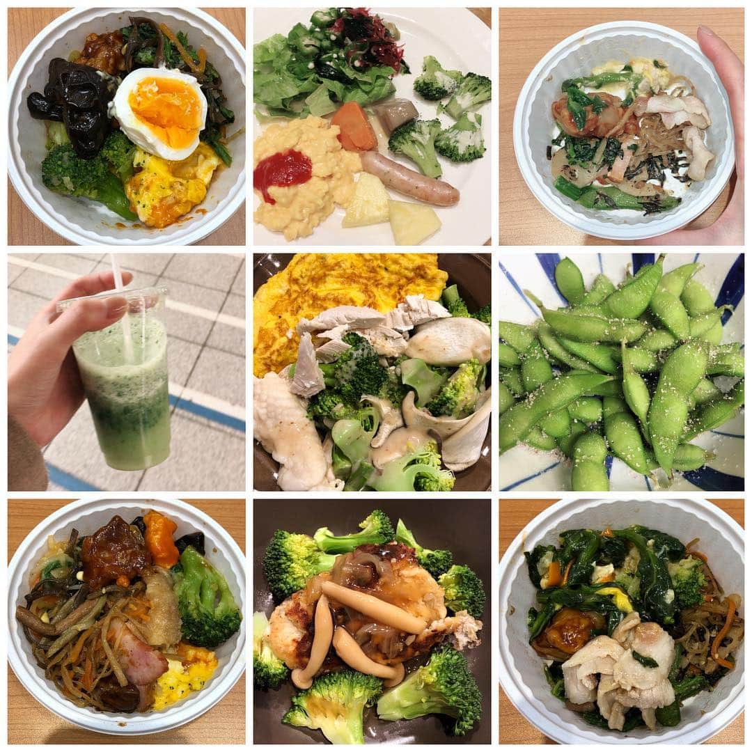 川辺優紀子さんのインスタグラム写真 - (川辺優紀子Instagram)「何食べてるの？って聞かれるので載せてみました✨ 最近の食事、こんな感じです(￣∇￣) 朝ごはんは基本蒸し野菜と鶏胸肉で、他にも納豆、豆腐もよく食べるし、ソイプロテインと酵素青汁飲んでる。笑  #ダイエット #ダイエットメニュー #diet #dietfood」4月8日 13時08分 - yukiko_kawabe