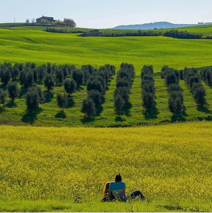 のインスタグラム：「心ゆくまで☺️ #トスカーナ #オルチャ #ValdOrcia #イタリア #旅 #ilikeitaly #loveイタリア #treasureitaly #世界遺産 #田園 #パノラマ Special Thanks to 😘 📷@rossella.an」