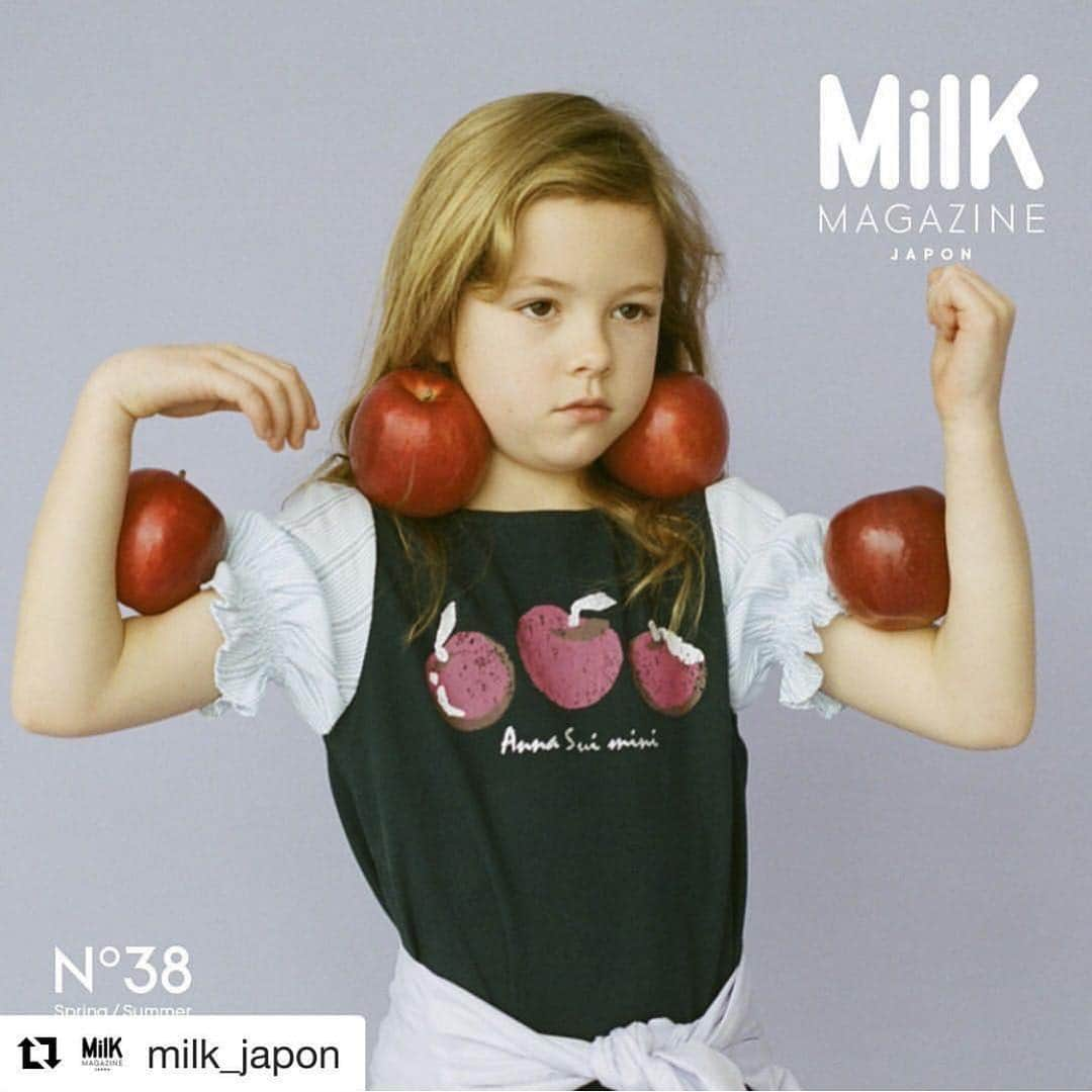 伊藤信子さんのインスタグラム写真 - (伊藤信子Instagram)「@annasuimini_official for @milk_japon N°38 🍎🍎🍎🍎 @osamuyokonami #itonobukoworks」4月4日 17時57分 - ito_nobuko