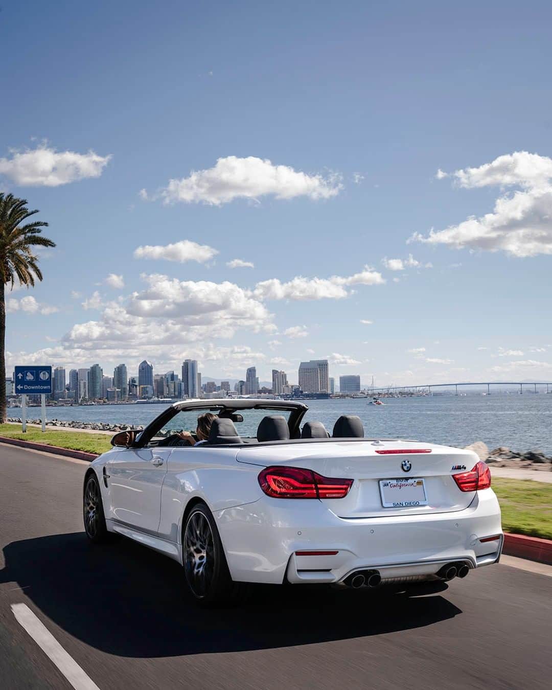 BMWさんのインスタグラム写真 - (BMWInstagram)「No better way to travel.  The BMW M4 Convertible. #BMWrepost @pacificexoticsrental @jeffvedenoff #BMW #M4 #BMWM __ BMW M4 Convertible: Fuel consumption in l/100 km (combined): 10.2 - 10.1 (9.6 - 9.5), CO2 emissions in g/km (combined): 233 - 230 (218 - 215). The figures in brackets refer to the vehicle with seven-speed M double-clutch transmission with Drivelogic. The values of fuel consumptions, CO2 emissions and energy consumptions shown were determined according to the European Regulation (EC) 715/2007 in the version applicable at the time of type approval. The figures refer to a vehicle with basic configuration in Germany and the range shown considers optional equipment and the different size of wheels and tires available on the selected model. The values of the vehicles are already based on the new WLTP regulation and are translated back into NEDC-equivalent values in order to ensure the comparison between the vehicles. [With respect to these vehicles, for vehicle related taxes or other duties based (at least inter alia) on CO2-emissions the CO2 values may differ to the values stated here.] The values of the vehicles are preliminary. The CO2 efficiency specifications are determined according to Directive 1999/94/EC and the European Regulation in its current version applicable. The values shown are based on the fuel consumption, CO2 values and energy consumptions according to the NEDC cycle for the classification. For further information about the official fuel consumption and the specific CO2 emission of new passenger cars can be taken out of the „handbook of fuel consumption, the CO2 emission and power consumption of new passenger cars“, which is available at all selling points and at https://www.dat.de/angebote/verlagsprodukte/leitfaden-kraftstoffverbrauch.html.」4月4日 17時00分 - bmw