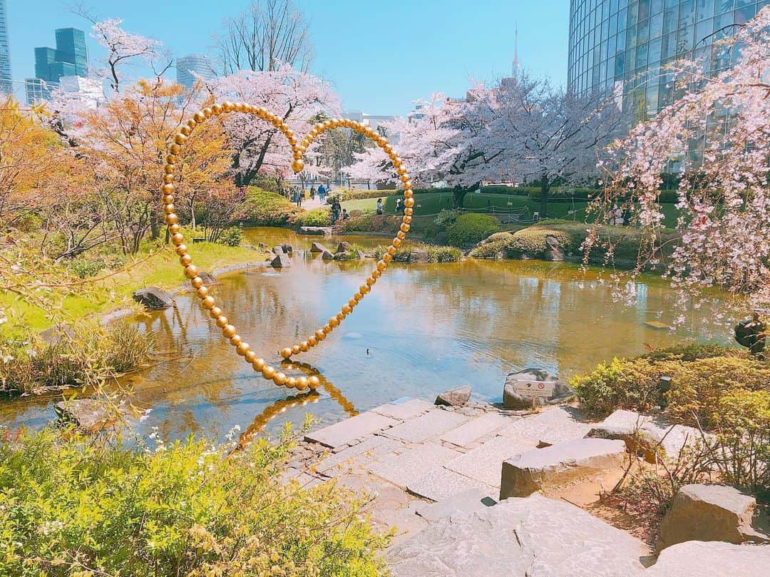 鹿目凛さんのインスタグラム写真 - (鹿目凛Instagram)「テレ朝〜！桜が綺麗でした！ そして映えがすごい！」4月4日 17時21分 - kaname_rin