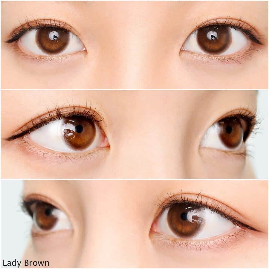クイーンアイズさんのインスタグラム写真 - (クイーンアイズInstagram)「. #エレベル #レディブラウン . 《LENS SPEC》 👁DIA: 14.2mm🎨着色直径:13.4mm 🔍BC:8.7mm🗓期間:ワンデー 🌤UVカット:なし💧モイスト:あり . 📸:Yukino👀:色素の薄い明るい茶目 . ナチュラルなブラウンのワントーンカラコンです💗 黒目に馴染んで裸眼よりも 柔らかい目元に見せてくれます😘 . 私が明るい茶目という事もあるけど 裸眼をふわっと大きくしたような印象です😏💕 . 同シリーズのエレガントブラックと 同じデザインの色違い✨ レディブラウンの方が柔らかい雰囲気に見えます🍒 . 着色直径13.4mmありますが 数字より小さく感じやすいと思う🤔 ぼかしがしっかり効いていて 瞳の輪郭はふんわりするので あまり大きいと感じないレンズです🤘😉 .  #elebelle #1dayrefrear #ladybrown #1day #color #queeneyes #eyes #eyemakeup #make #makeup #brown #cosmetics #クイーンアイズ #乃木坂46 #齋藤飛鳥 #カラコン #ワンデー #メイク #メイクアップ #コスメ #ブラウン #ナチュラル #カラコンレポ #カラコンレビュー #美瞳 #렌즈」4月4日 12時00分 - queeneyes_official