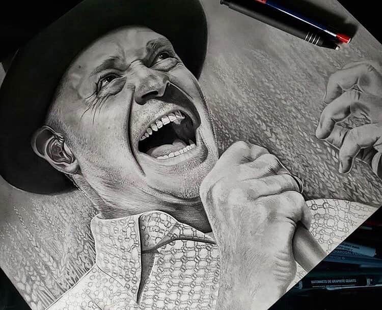 Art Collective Magazineさんのインスタグラム写真 - (Art Collective MagazineInstagram)「14x17 graphite pencil portrait of Gord Downie of the tragically hip by @the_graphiteartist ! He has prints available on his page! Go check out his work 💥 #artnerdsupport #artnerd #graphite #artcollective #gorddownie #tragicallyhip」4月4日 12時02分 - art_collective