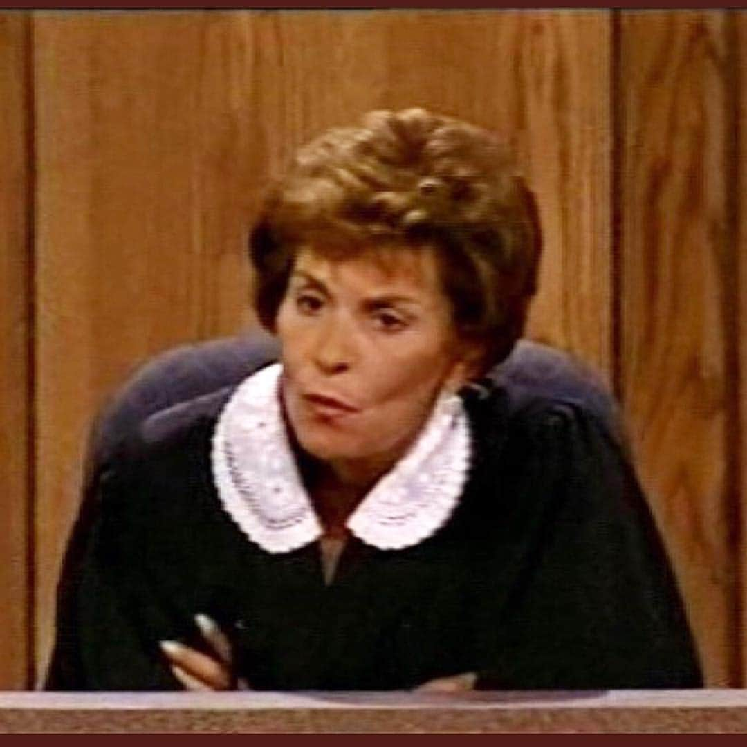 ミッチェル・コリンズさんのインスタグラム写真 - (ミッチェル・コリンズInstagram)「Ummmmm did you guys know BEA ARTHUR WAS ON JUDGE JUDY???? Like not as part of a scripted slapstick tv episode but as HERSELF?? Back in 1996, according to her IMDB profile, “Once appeared on Judge Judy (1996) as a witness for a defendant who was involved with the animal rights organization PETA. The defendant won.” This is my ultimate crossover episode and no show will ever top it!!! As far as I know, no video footage exists, but user @Hot4Robin on Twitter sent these screen grabs over to me. I just wish Bea would have shown up in her own judge’s robe from her famed Shapeless Poncho Collection for Kohl’s. (And forgive me but I had to scoop my other insta page @facesofjudgejudy) #TheGoldenGirls #GoldenGirls #horseurine #judgejudy #facesofjudgejudy」4月5日 3時18分 - michcoll