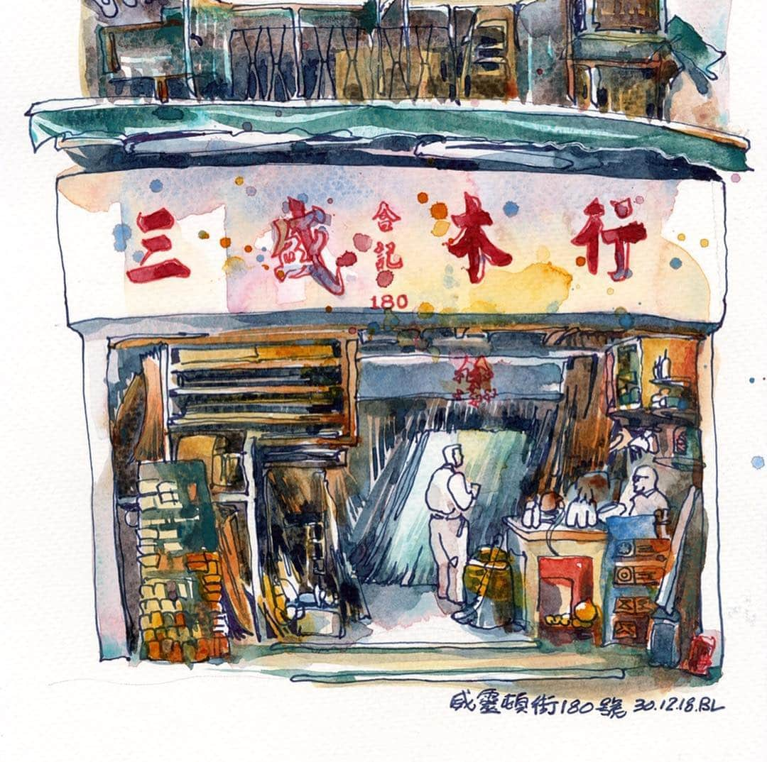 Discover Hong Kongさんのインスタグラム写真 - (Discover Hong KongInstagram)「Urban Sketchers Hong Kong embraces the beauty and inverse nature of old and new through the 'East Meets West' exhibition, taking place from now to 16 April, 2019. 若你現時在港，可別錯過「畫聚中西 East meets West」展覽，欣賞「速寫香港 Urban Sketchers Hong Kong」成員更多中西區速寫！展期至4月16日喔！ @urbansketchershk #DiscoverHongKong」4月4日 19時00分 - discoverhongkong