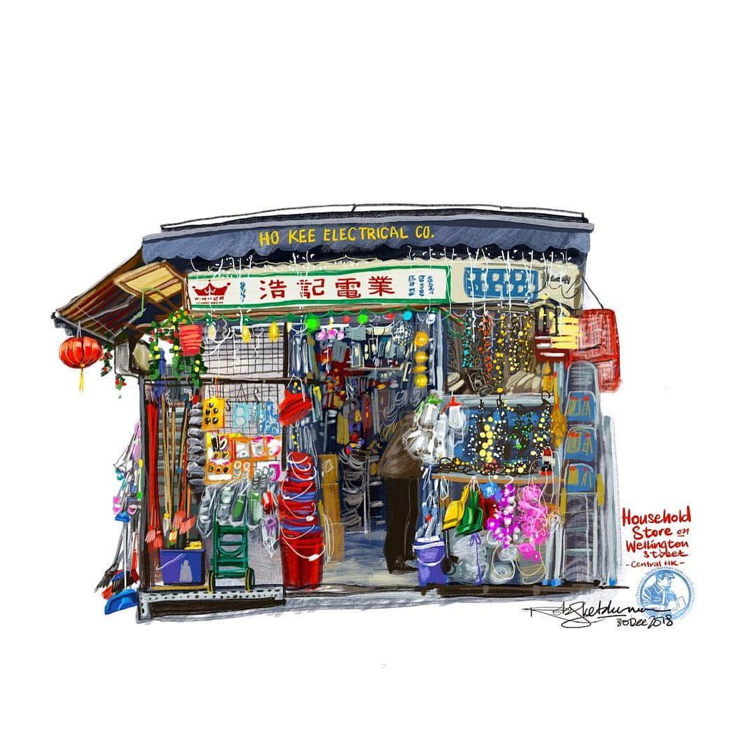 Discover Hong Kongさんのインスタグラム写真 - (Discover Hong KongInstagram)「Urban Sketchers Hong Kong embraces the beauty and inverse nature of old and new through the 'East Meets West' exhibition, taking place from now to 16 April, 2019. 若你現時在港，可別錯過「畫聚中西 East meets West」展覽，欣賞「速寫香港 Urban Sketchers Hong Kong」成員更多中西區速寫！展期至4月16日喔！ @urbansketchershk #DiscoverHongKong」4月4日 19時00分 - discoverhongkong