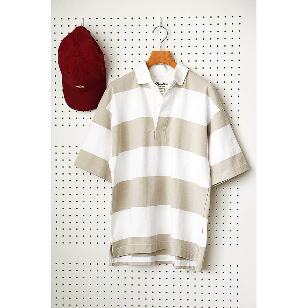 のインスタグラム：「#gymphlex  rugby shirt ¥9,800+tax #danton 6 panel cap ¥4,800+tax #19ss #bshop #bshop_official」