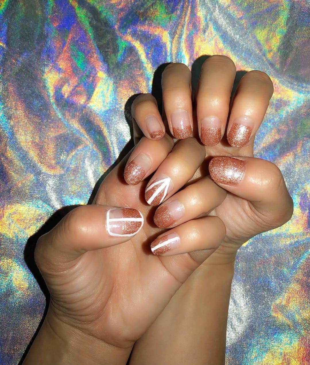DJ mariennuのインスタグラム：「New my self 💅🌐🌐🌐 ・ ・ ・ #nail #nailsofinstagram #nails #selfnail」