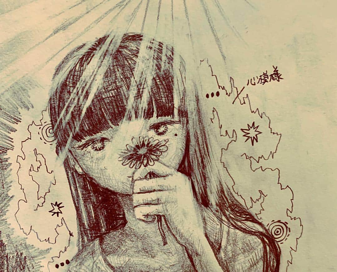 DAOKOさんのインスタグラム写真 - (DAOKOInstagram)「心模様の可視化 #drawing」4月4日 21時29分 - daoko_official