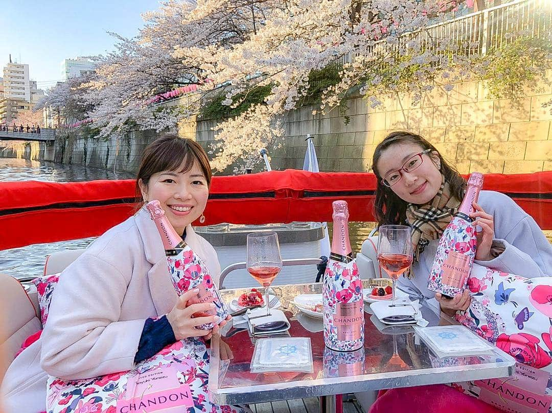 アニバーサリークルーズさんのインスタグラム写真 - (アニバーサリークルーズInstagram)「🌸🛥🌸 . 『#目黒川お花見chandonクルーズ 』レポート☝️ . . 満開の #目黒川の桜 を眺めながら、#シャンドンロゼ をお楽しみいただきました🛥😆 . お花見気分を高める可愛い日本限定デザインボトルの #シャンドンロゼ とともに春を満喫🍾🌸✨ . . ヒラヒラと桜の花びらが舞い始め、水面の花筏も楽しめるようになってきました🌸 今週末までお花見が楽しめそうです📣 . . . . #目黒川 #目黒川クルーズ #お花見 #お花見クルーズ #お花見シャンドン #お花見chandonクルーズ #ohanamichandon #ohanami #桜 #sakura #シャンドン #シャンドンロゼ #chandon  #chandonrose #シャンドンロゼ飲み放題 #お花見chandon #クエスト号 #アニー号 #アニバーサリークルーズ #anniversarycruise #貸切クルーズ#貸切クルージング #春が好き  #ソメイヨシノ #目黒川花見 #忘れられない記念日」4月4日 22時18分 - anniversary_cruise