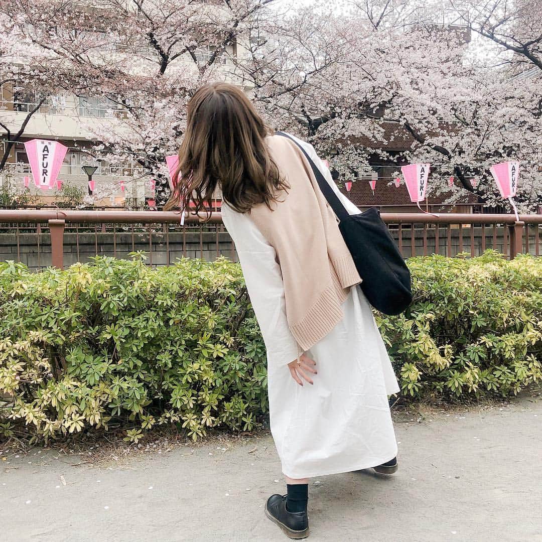 かほこ。さんのインスタグラム写真 - (かほこ。Instagram)「ㅤㅤㅤㅤㅤㅤㅤㅤㅤㅤㅤㅤㅤ ㅤㅤㅤㅤㅤㅤㅤㅤㅤㅤㅤㅤㅤ dress : #dholic knit : #unemansion bag : #agnesb shoes : #sugarsugar ㅤㅤㅤㅤㅤㅤㅤㅤㅤㅤㅤㅤㅤ chocoとお花見に行った時の🌸お花見と言っても、プラプラ〜〜って歩くだけだったからワンピース。 ㅤㅤㅤㅤㅤㅤㅤㅤㅤㅤㅤㅤㅤ どっちもお気に入りの❤︎❤︎韓国のお洋服すき ㅤㅤㅤㅤㅤㅤㅤㅤㅤㅤㅤㅤㅤ #kaho_fashion」4月4日 22時53分 - xxokohakxx