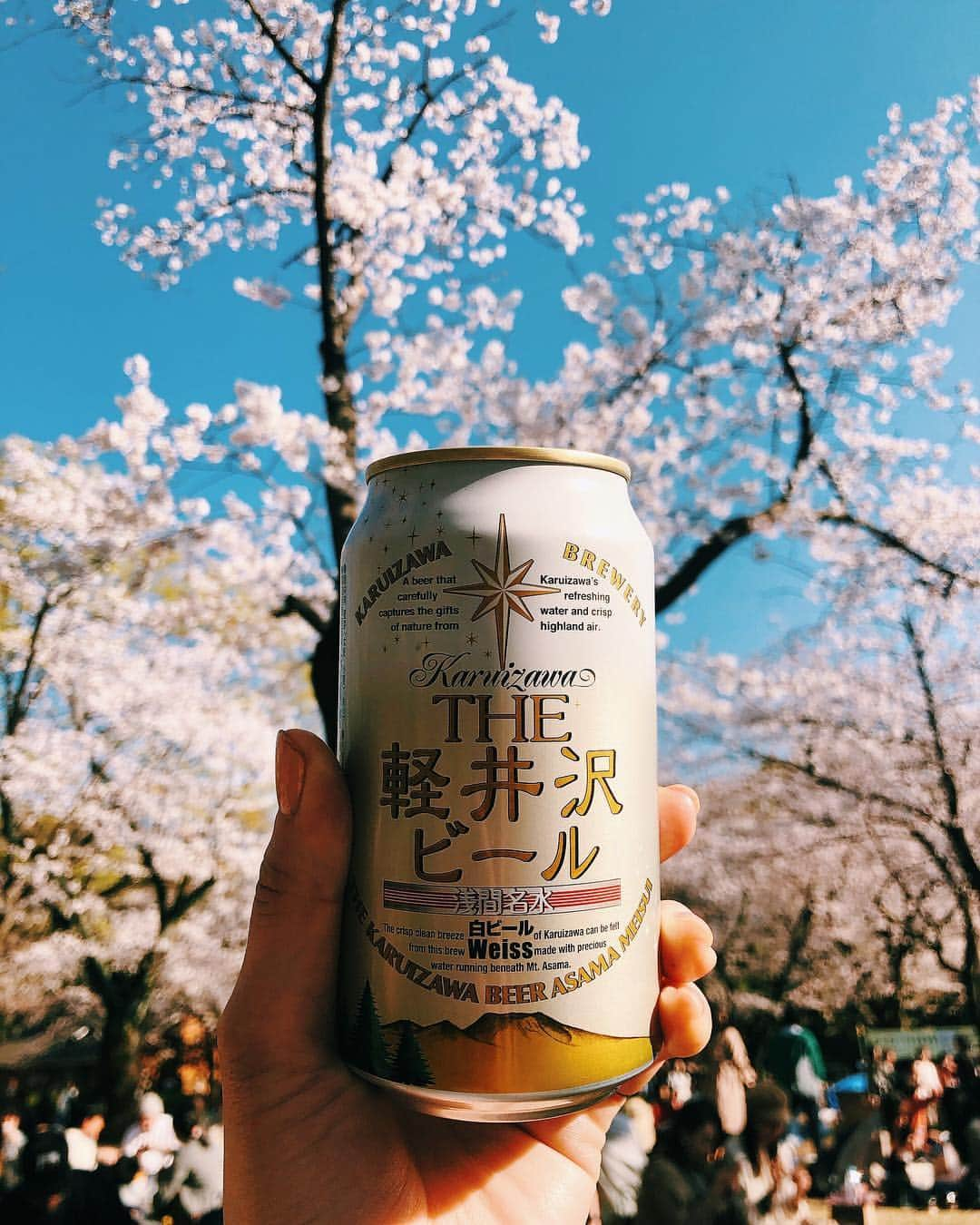 崎本ゆかりさんのインスタグラム写真 - (崎本ゆかりInstagram)「🌸🌸🍻🌸🍿🌸🌸 . . 真帆がくれた軽井沢ビール とっても美味しかった😍ありがとー💛 #軽井沢ビール#ポップコーン#美味#お花見#最高#楽しい時間#いい天気#桜#青い空#桜とビール #beer#popcorn#garrettpopcorn#🌸#🍺#🍿」4月4日 22時56分 - yukariiiin5