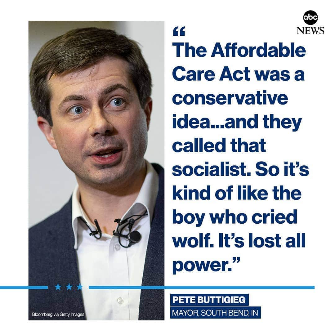 ABC Newsさんのインスタグラム写真 - (ABC NewsInstagram)「EXCLUSIVE: On whether "socialist" label could be liability for Democrats, Pete Buttigieg tells @abcnews, "That trick has been tried so many times." "Especially for my generation of voters, folks just want to know whether an idea is a good idea." #donaldtrump #politics #petebuttigieg #socialism」4月4日 23時40分 - abcnews