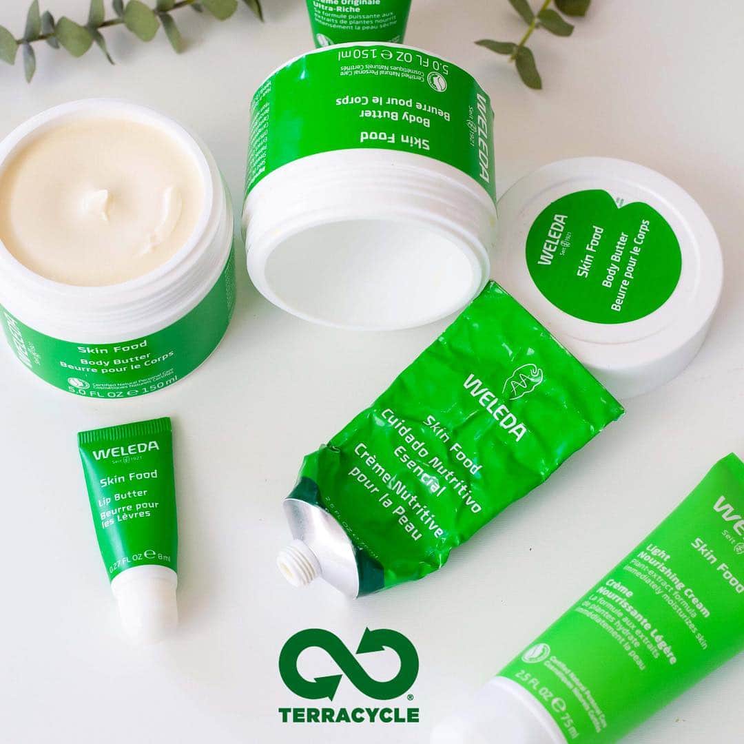 Weledaのインスタグラム：「We are so excited to announce our partnership with @terracycle to bring you a free national recycling program for Skin Food packaging! How does it work?⁣ ♻️ Step 1: Collect your Skin Food empties and place them in a recyclable box. ⁣ ♻️ Step 2: Print your free Terracycle label.⁣ ♻️ Step 3: Ship your products! ⁣ Bonus: Tag us in a photo of your Skin Food empties with your Terracycle shipping label and we’ll send you a 10% off promo code for your next order! #weledaskinfood」