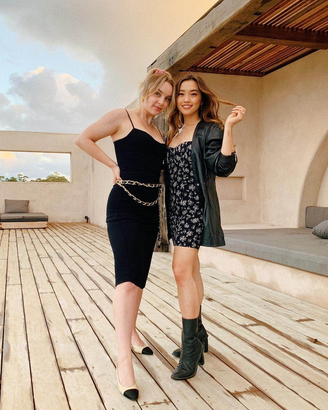 Jenn Imさんのインスタグラム写真 - (Jenn ImInstagram)「my bb @alexalosey and i cleaned up pretty well for last nights dinner with @biossance 🖤」4月5日 1時07分 - imjennim