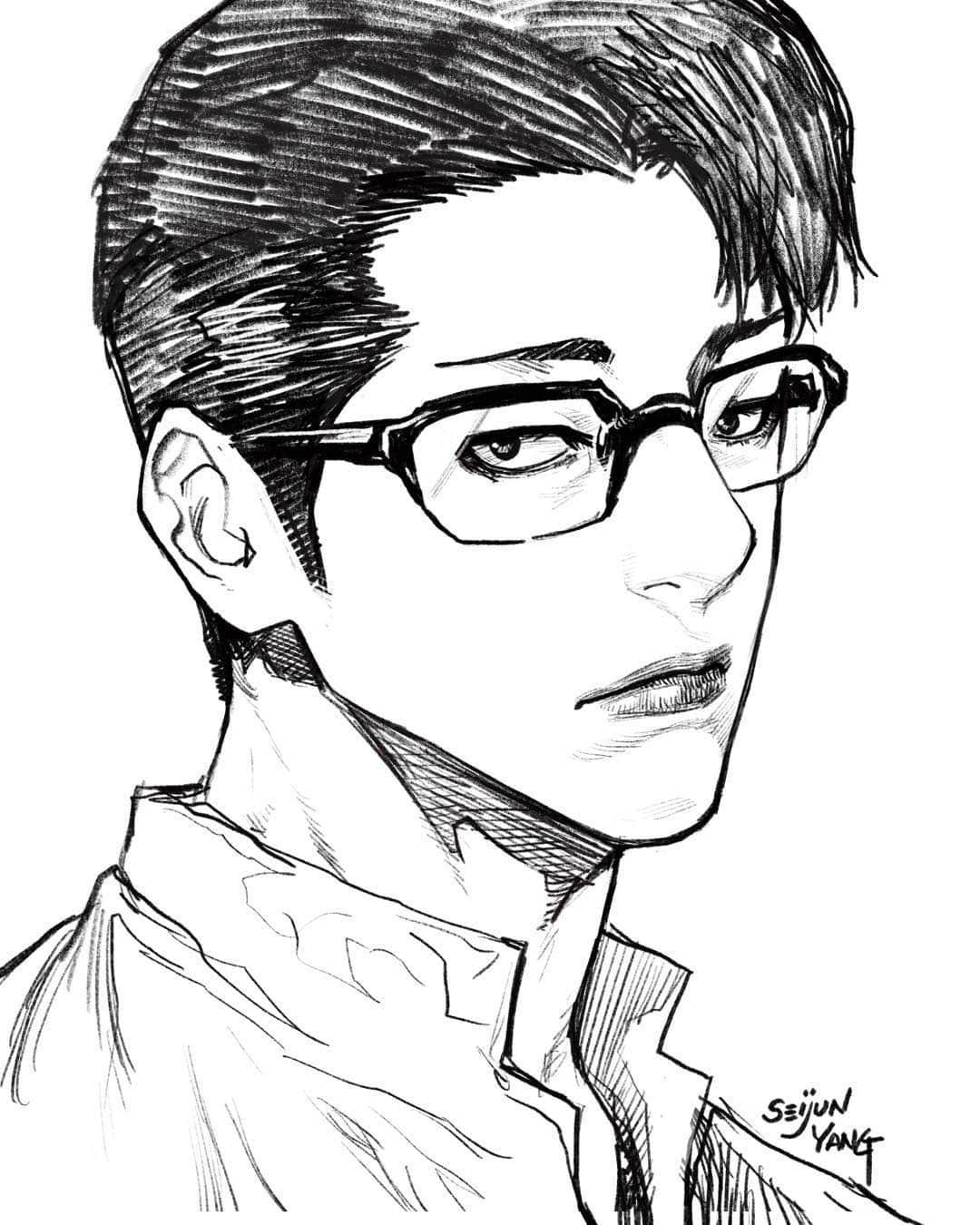 セイジュンのインスタグラム：「#draw #drawing #artwork #sketch #doodle #ipaddrawing #ipadpro #illustration #絵 #落書き #お絵描き #イラスト #그림 #낙서 #일러스트」
