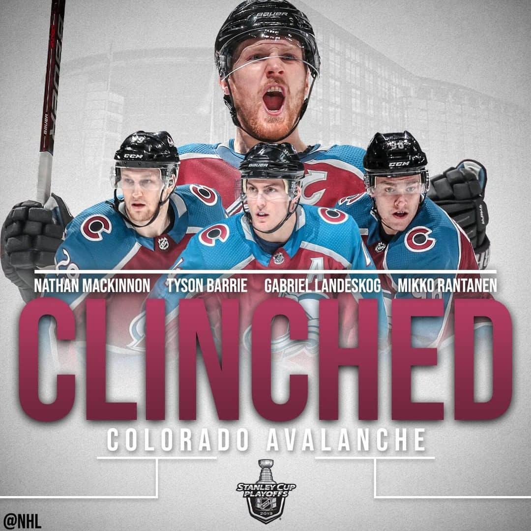 NHLさんのインスタグラム写真 - (NHLInstagram)「There's some nasty weather in the forecast.  Count the @coloradoavalanche in for the #StanleyCup Playoffs.」4月5日 12時37分 - nhl