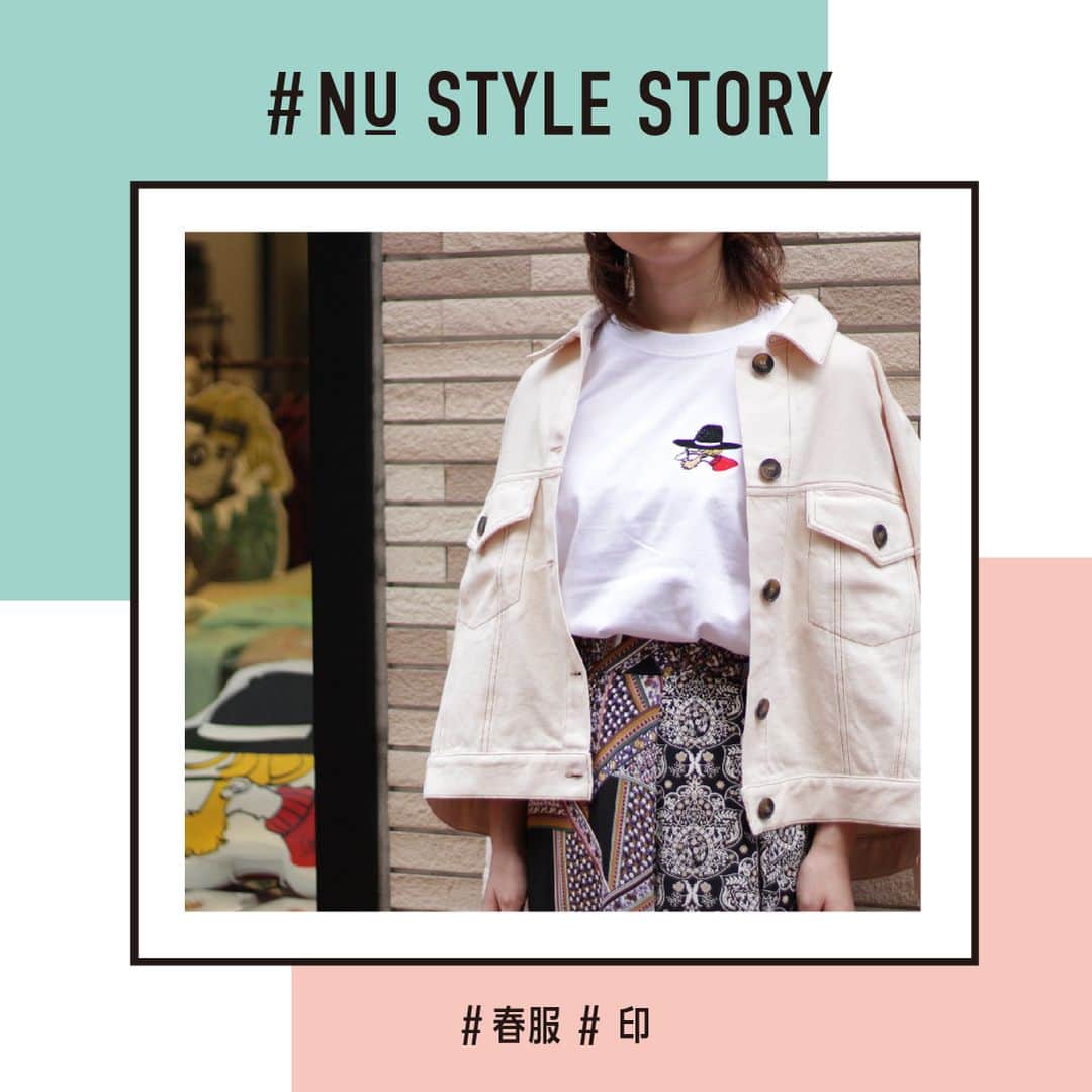 nuchayamachi_officialさんのインスタグラム写真 - (nuchayamachi_officialInstagram)「NU＋ 1F 印 メンズ・レディス・ファッション雑貨 . LEFT ALONE / one point icon s/s tee 4,212円 CHINION STAR / denim jacket 13,824円 LEFUA LEA / patch work skert 14,040円 . ワンポイントが可愛いLEFT ALONEの新作TEEに、春らしいデニムJACKETを羽織ってお出かけしませんか？ . #印 #NU茶屋町プラス #ヌー茶屋町プラス #茶屋町 #大阪 #osaka #梅田 #コーディネート #ライフスタイル #ootd #コーデ #おでかけ #fashion #アパレル #いいね #followme #instadaily #トレンドスタイル #NUスタッフコーデ #春服 #印 #leftalone」4月5日 12時00分 - nuchayamachi_official