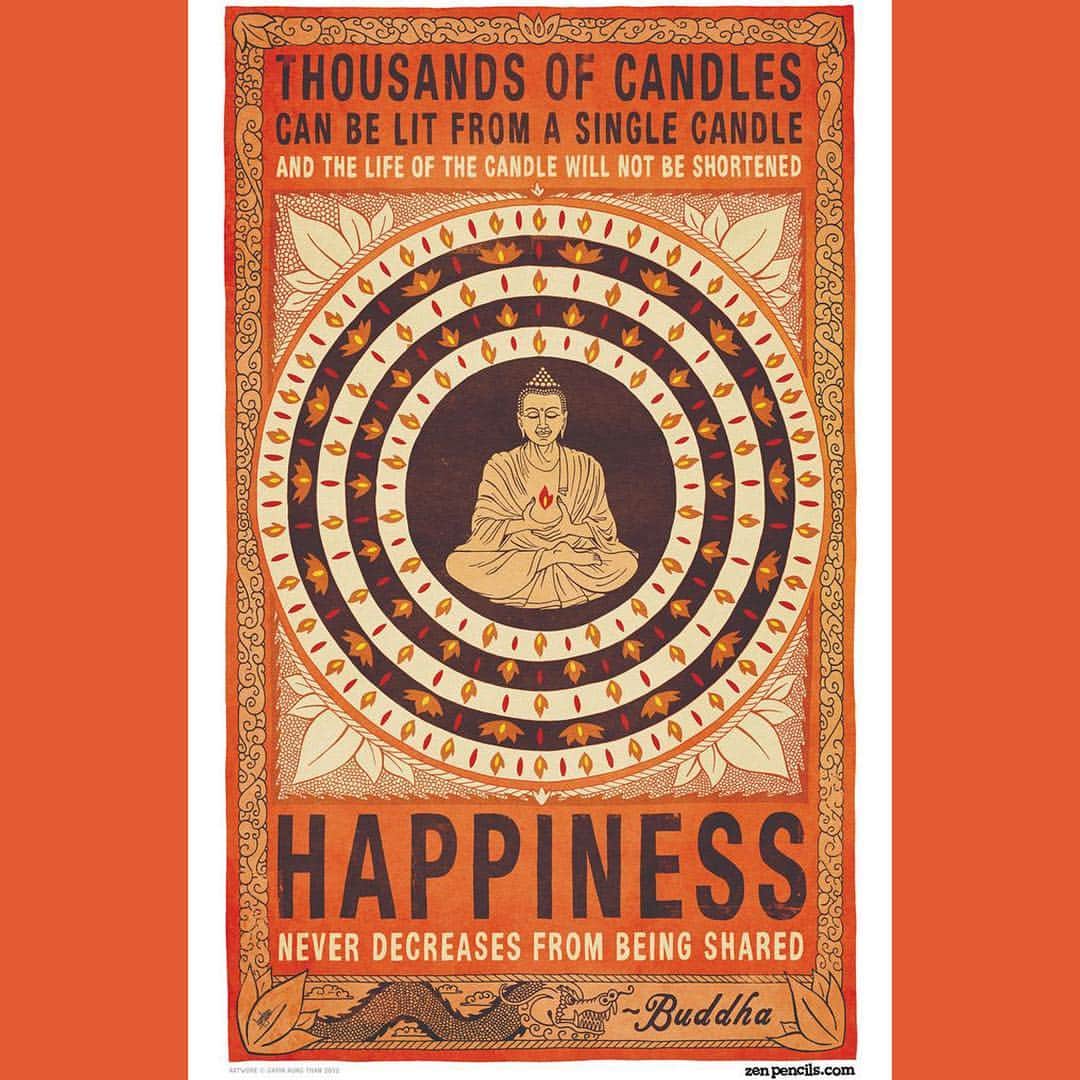 ニア・ピープルズさんのインスタグラム写真 - (ニア・ピープルズInstagram)「“Happiness never decreases from being shared.” #buddha #wisdom #wisdomquotes #thursdaythoughts #happiness #joy #share #plenty」4月5日 4時38分 - niapeeples