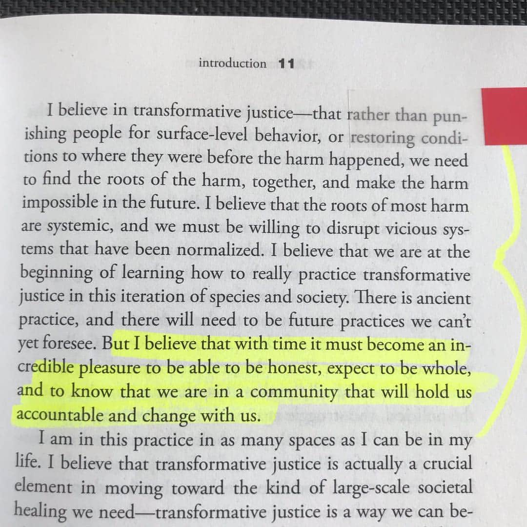 マット・マクゴリーさんのインスタグラム写真 - (マット・マクゴリーInstagram)「"Pleasure Activism: The Politics of Feeling Good" by @adriennemareebrown  # After loving Adrienne's last book, #EmergentStrategy , I was very excited about #PleasureActivism .  I've found her thoughts and methods to be very different from a lot of what I read about activism, and also really necessary for our movements.  Growing up as a boy and living as a man in this world never taught me that joy should be a priority for me.  For most of my life, in fact, a great deal of my sense of value was directly tied to how hard I could grind and push myself through difficult circumstances to achieve my goals.  This was true, not only as I competed in powerlifting and bodybuilding, but also through how I moved through life, affecting all of my decisions.  So much so, that I never imagined that there could be another way.  # In the last couple of years, I've been working on exploring what brings me joy.  This is a concept that I really hadn't even considered until not that long ago.  And with the absence of this mindset, my life was really controlled by things I felt like I *should* be doing, which is really based in obligation.  I was constantly living in a state of feeling guilty for not living up to my own expectations, or overwhelmed by trying to fulfill the obligations that I thought that I *should* fulfill.  And this was true across all areas of my life, from friendships to family, and activism to my career.  # I love how this book urges us to get in touch with our deepest desires, and pleasure itself.  People of all genders have been socialized one way or another, away from being in touch with what gives us pleasure, especially during sex.  As a straight man, it's actually been a pretty new journey for me to understand that I could say 'no' to sex, without feeling shame for it. If “no” doesn’t feel like an option, our “yes” will always lack clarity. # Activism can be very difficult, especially for those that are directly targeted by oppression.  Even for myself, I have been understanding more and more, that we must pursue joy if we are going to be able to sustain ourselves in this work.  # My Booklist: bit.ly/mcgreads (link in bio) #McGReads」4月5日 4時48分 - mattmcgorry