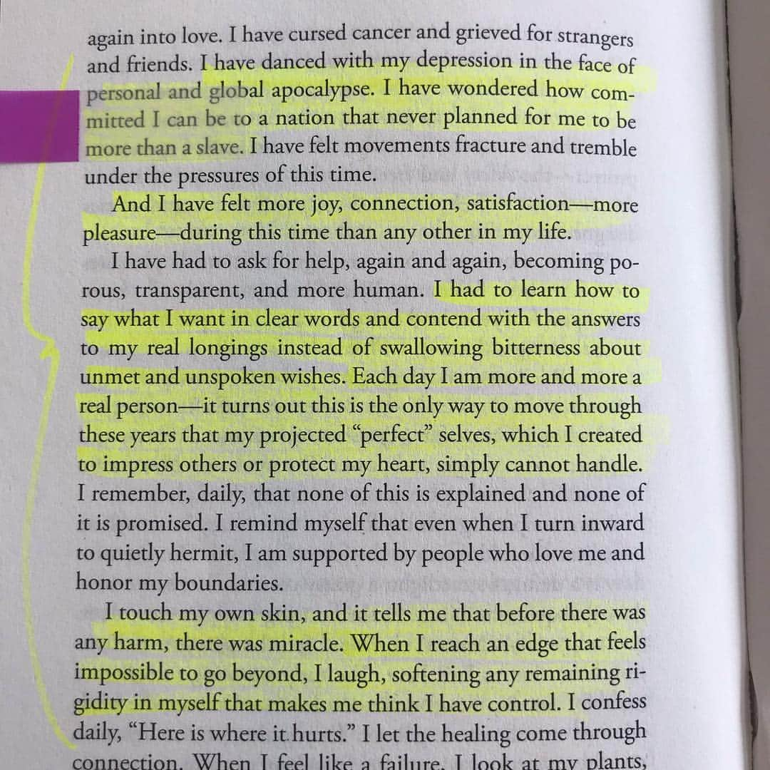 マット・マクゴリーさんのインスタグラム写真 - (マット・マクゴリーInstagram)「"Pleasure Activism: The Politics of Feeling Good" by @adriennemareebrown  # After loving Adrienne's last book, #EmergentStrategy , I was very excited about #PleasureActivism .  I've found her thoughts and methods to be very different from a lot of what I read about activism, and also really necessary for our movements.  Growing up as a boy and living as a man in this world never taught me that joy should be a priority for me.  For most of my life, in fact, a great deal of my sense of value was directly tied to how hard I could grind and push myself through difficult circumstances to achieve my goals.  This was true, not only as I competed in powerlifting and bodybuilding, but also through how I moved through life, affecting all of my decisions.  So much so, that I never imagined that there could be another way.  # In the last couple of years, I've been working on exploring what brings me joy.  This is a concept that I really hadn't even considered until not that long ago.  And with the absence of this mindset, my life was really controlled by things I felt like I *should* be doing, which is really based in obligation.  I was constantly living in a state of feeling guilty for not living up to my own expectations, or overwhelmed by trying to fulfill the obligations that I thought that I *should* fulfill.  And this was true across all areas of my life, from friendships to family, and activism to my career.  # I love how this book urges us to get in touch with our deepest desires, and pleasure itself.  People of all genders have been socialized one way or another, away from being in touch with what gives us pleasure, especially during sex.  As a straight man, it's actually been a pretty new journey for me to understand that I could say 'no' to sex, without feeling shame for it. If “no” doesn’t feel like an option, our “yes” will always lack clarity. # Activism can be very difficult, especially for those that are directly targeted by oppression.  Even for myself, I have been understanding more and more, that we must pursue joy if we are going to be able to sustain ourselves in this work.  # My Booklist: bit.ly/mcgreads (link in bio) #McGReads」4月5日 4時48分 - mattmcgorry