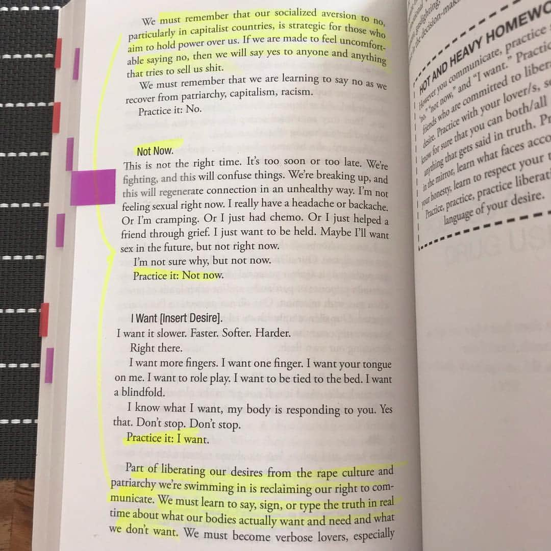 マット・マクゴリーさんのインスタグラム写真 - (マット・マクゴリーInstagram)「"Pleasure Activism: The Politics of Feeling Good" by @adriennemareebrown  # After loving Adrienne's last book, #EmergentStrategy , I was very excited about #PleasureActivism .  I've found her thoughts and methods to be very different from a lot of what I read about activism, and also really necessary for our movements.  Growing up as a boy and living as a man in this world never taught me that joy should be a priority for me.  For most of my life, in fact, a great deal of my sense of value was directly tied to how hard I could grind and push myself through difficult circumstances to achieve my goals.  This was true, not only as I competed in powerlifting and bodybuilding, but also through how I moved through life, affecting all of my decisions.  So much so, that I never imagined that there could be another way.  # In the last couple of years, I've been working on exploring what brings me joy.  This is a concept that I really hadn't even considered until not that long ago.  And with the absence of this mindset, my life was really controlled by things I felt like I *should* be doing, which is really based in obligation.  I was constantly living in a state of feeling guilty for not living up to my own expectations, or overwhelmed by trying to fulfill the obligations that I thought that I *should* fulfill.  And this was true across all areas of my life, from friendships to family, and activism to my career.  # I love how this book urges us to get in touch with our deepest desires, and pleasure itself.  People of all genders have been socialized one way or another, away from being in touch with what gives us pleasure, especially during sex.  As a straight man, it's actually been a pretty new journey for me to understand that I could say 'no' to sex, without feeling shame for it. If “no” doesn’t feel like an option, our “yes” will always lack clarity. # Activism can be very difficult, especially for those that are directly targeted by oppression.  Even for myself, I have been understanding more and more, that we must pursue joy if we are going to be able to sustain ourselves in this work.  # My Booklist: bit.ly/mcgreads (link in bio) #McGReads」4月5日 4時48分 - mattmcgorry