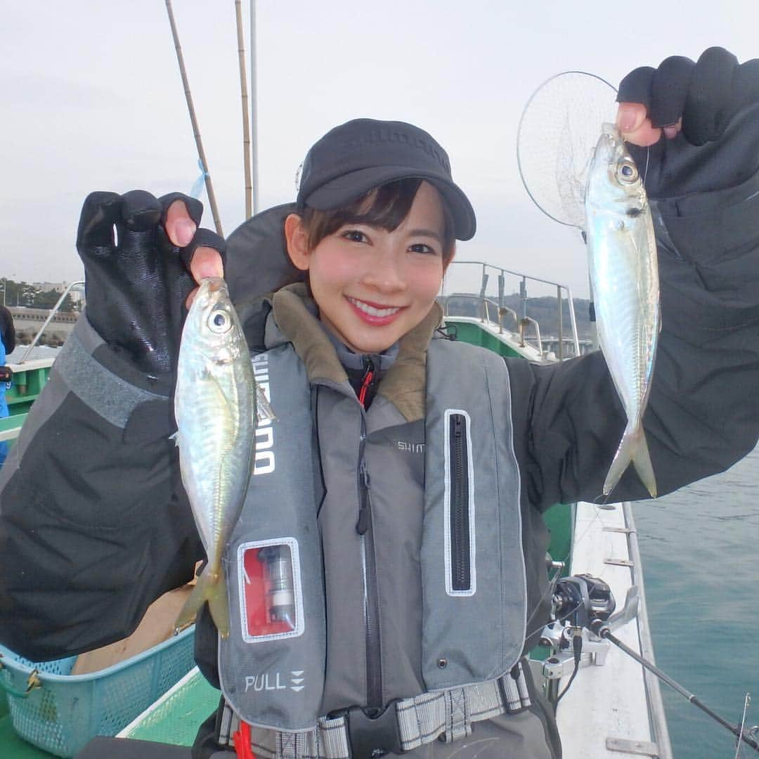 阪本智子さんのインスタグラム写真 - (阪本智子Instagram)「🐟♡ でーん!! 美味しい魚がいっぱい(∩❛ڡ❛∩)😋💕💕 日本はまだ寒いですね☃︎💦 冬物か春物か悩む季節..😂❄️🌸 ＊ #fish #filefish #horsemackerel #gurnard #fishing #boat #boatfishing #fishinggirl #釣り #カワハギ #29cm #アジ #ホウボウ #魚 #海 #船 #阪本智子 #レッツリー」4月5日 7時30分 - tomoko_sakamoto423