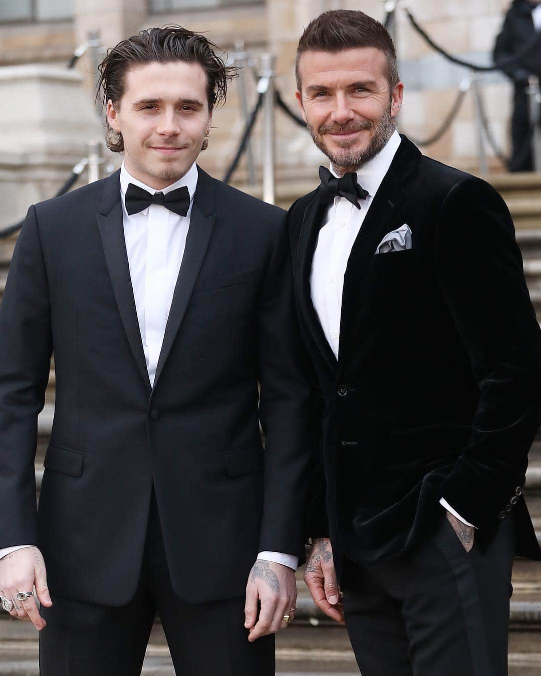 Just Jaredさんのインスタグラム写真 - (Just JaredInstagram)「@brooklynbeckham & @davidbeckham are two handsome studs at the premiere of the new Netflix documentary series “Our Planet. #BrooklynBeckham #DavidBeckham Photo: WENN」4月5日 8時33分 - justjared