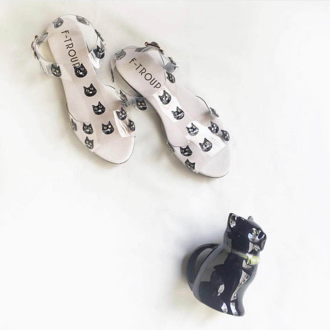 エフトゥループさんのインスタグラム写真 - (エフトゥループInstagram)「Repost @thepostofficeshop 📮 Cat Sandal by F-TROUPE /¥27000 . 涼しげなクリアストラップにたくさんのブラックキャット付いたNewサンダル🇬🇧🐈 . . #thepostofficeshop #osaka #ftroupe #sandal #サンダル #クリアサンダル #ラバーサンダル #コンセプトストア #キャットポット #ミルクジャグ」4月5日 8時57分 - ftroupe