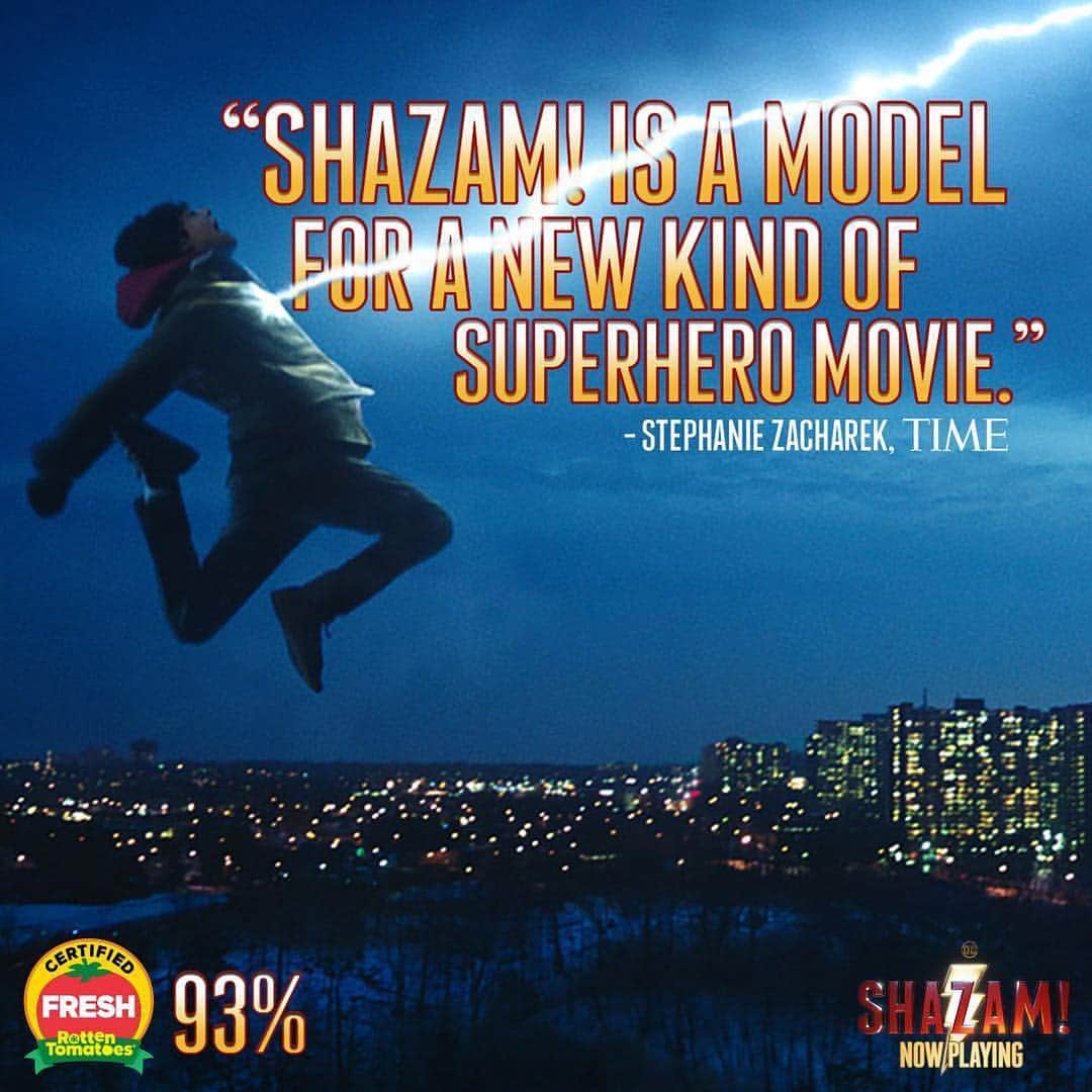 Warner Bros. Picturesさんのインスタグラム写真 - (Warner Bros. PicturesInstagram)「“SHAZAM! is a model for a new kind of superhero movie.” #SHAZAM! Now playing in theaters! Get tickets now at the link in bio.」4月5日 10時14分 - wbpictures