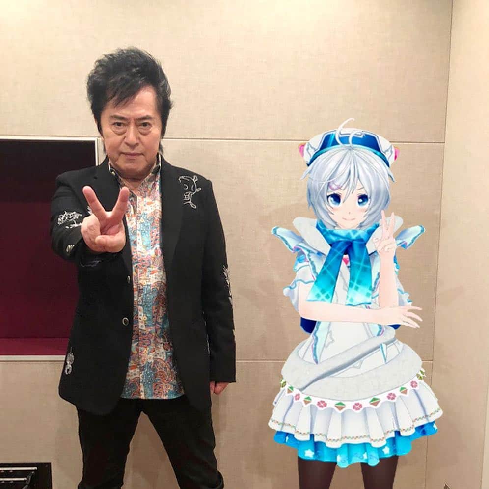 水木一郎さんのインスタグラム写真 - (水木一郎Instagram)「電脳少女シロちゃんとデュエットした「超人女子戦士ガリベンガーV」のエンディングテーマの初放送は明日6日のテレビ朝日午後11時15分からの「ガリベンガーVスペシャル」で初披露されますＶ!お楽しみに！ちなみにOPの主題歌も新たにレコーディングしてます。違いが分かるかな〜⁈ 見るんだＶ! #テレビ朝日 #ガリベンガーV #スペシャル #電脳少女シロ  #小峠英二  #水木一郎」4月5日 10時44分 - ichiromizuki