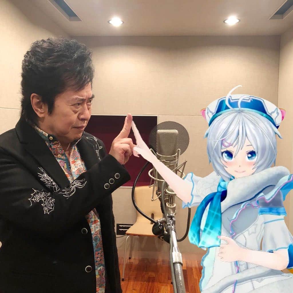 水木一郎さんのインスタグラム写真 - (水木一郎Instagram)「電脳少女シロちゃんとデュエットした「超人女子戦士ガリベンガーV」のエンディングテーマの初放送は明日6日のテレビ朝日午後11時15分からの「ガリベンガーVスペシャル」で初披露されますＶ!お楽しみに！ちなみにOPの主題歌も新たにレコーディングしてます。違いが分かるかな〜⁈ 見るんだＶ! #テレビ朝日 #ガリベンガーV #スペシャル #電脳少女シロ  #小峠英二  #水木一郎」4月5日 10時44分 - ichiromizuki
