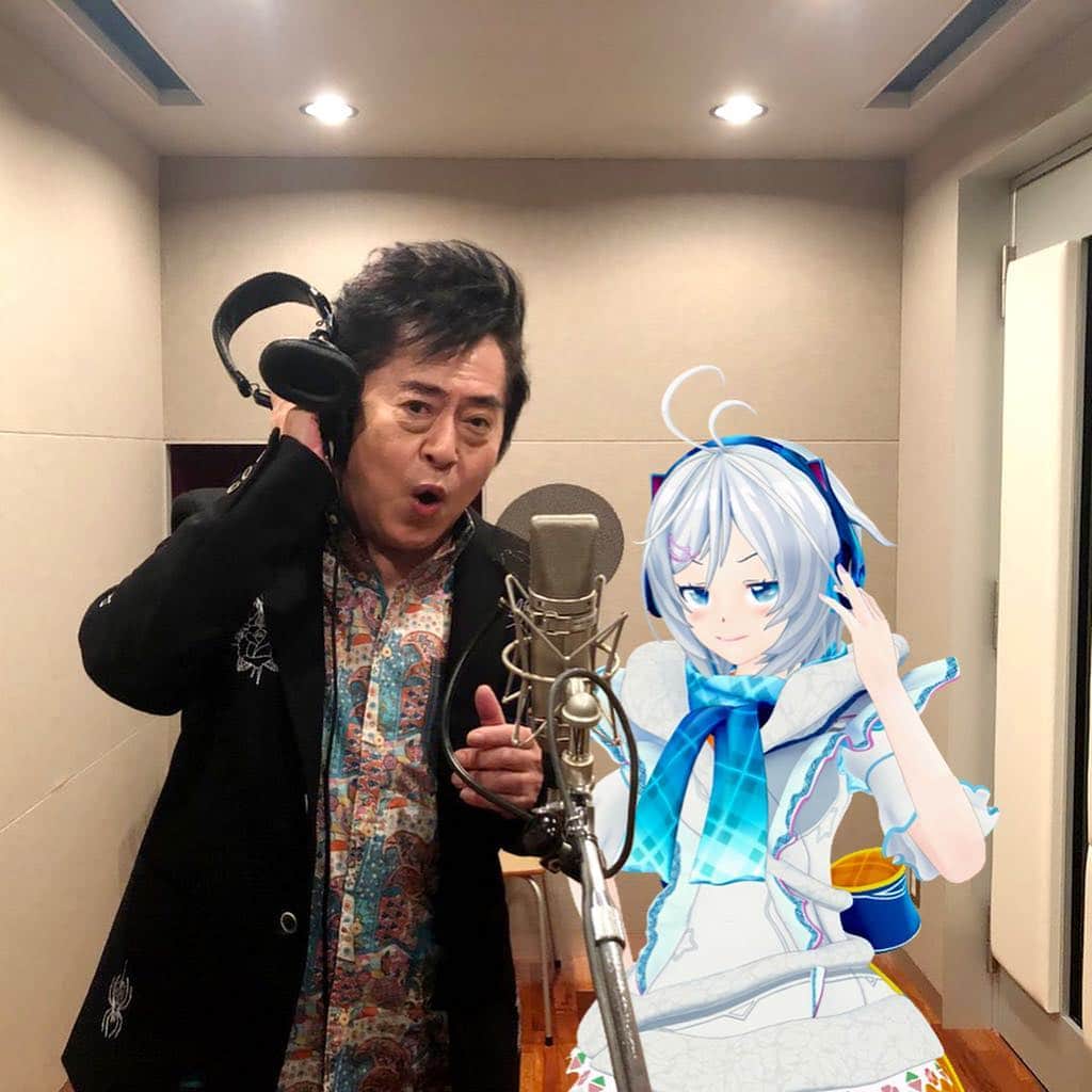 水木一郎さんのインスタグラム写真 - (水木一郎Instagram)「電脳少女シロちゃんとデュエットした「超人女子戦士ガリベンガーV」のエンディングテーマの初放送は明日6日のテレビ朝日午後11時15分からの「ガリベンガーVスペシャル」で初披露されますＶ!お楽しみに！ちなみにOPの主題歌も新たにレコーディングしてます。違いが分かるかな〜⁈ 見るんだＶ! #テレビ朝日 #ガリベンガーV #スペシャル #電脳少女シロ  #小峠英二  #水木一郎」4月5日 10時44分 - ichiromizuki
