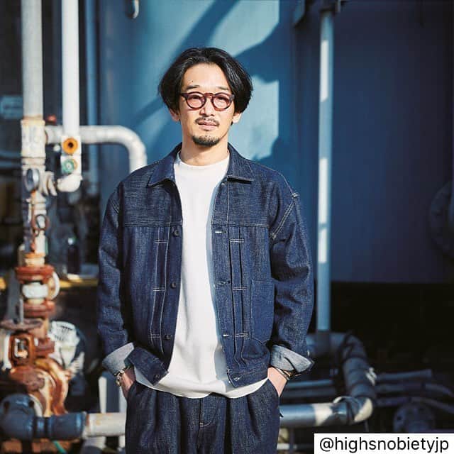 KUROのインスタグラム：「デニムにかける想い、 @kurodenim の裏側に迫る👖 インタビュー記事はHighsnobiety.jp (@highsnobietyjp )にて公開中 #highsnobietyjp #ハイスノバイエティ #ハイスノ #kurodenim #denim #pfw #八橋佑輔」