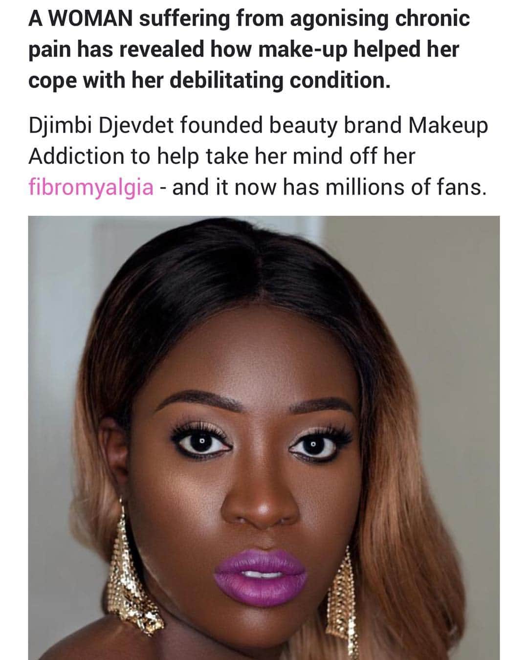 Makeup Addiction Cosmeticsさんのインスタグラム写真 - (Makeup Addiction CosmeticsInstagram)「And now... national news the Sun! @thesun. I am in awe that my story is out and makes national headline news! 😍 Believe in yourself and what you’re capable of. #makeupaddiction #makeupaddictioncosmetics」4月5日 21時34分 - makeupaddictioncosmetics