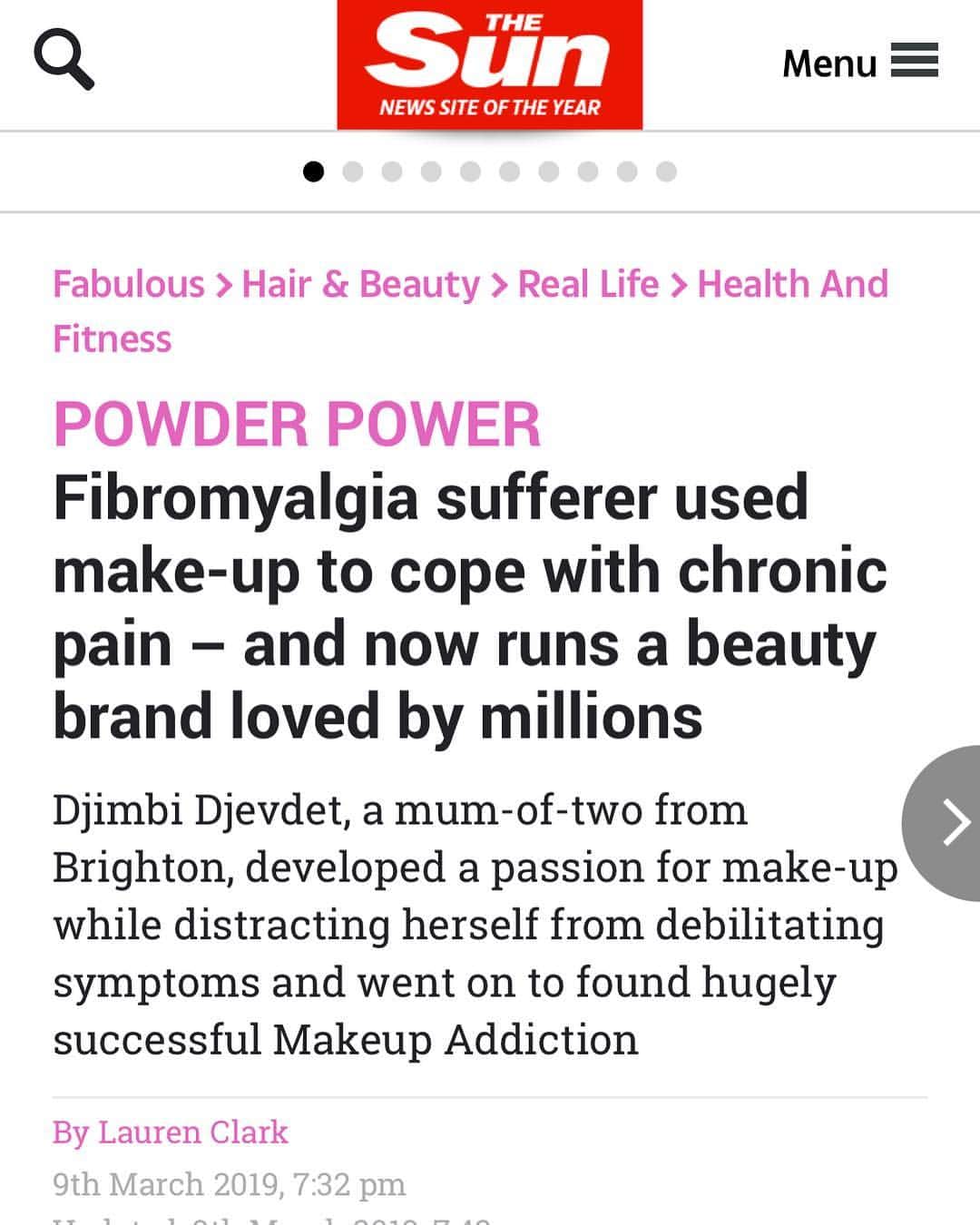 Makeup Addiction Cosmeticsさんのインスタグラム写真 - (Makeup Addiction CosmeticsInstagram)「And now... national news the Sun! @thesun. I am in awe that my story is out and makes national headline news! 😍 Believe in yourself and what you’re capable of. #makeupaddiction #makeupaddictioncosmetics」4月5日 21時34分 - makeupaddictioncosmetics