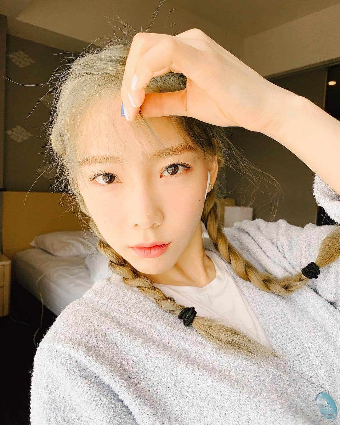 テヨン さんのインスタグラム写真 - (テヨン Instagram)「앞머리 무엇🤧」4月5日 13時28分 - taeyeon_ss