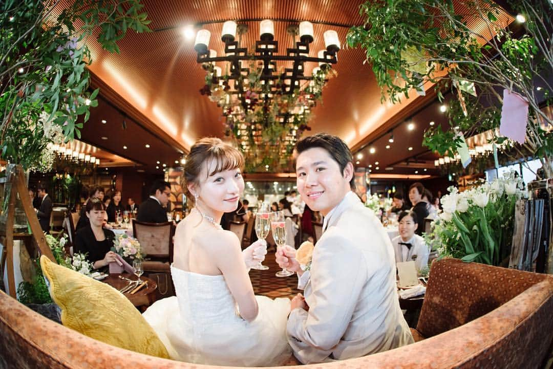 東京タワーの麓の結婚式のインスタグラム