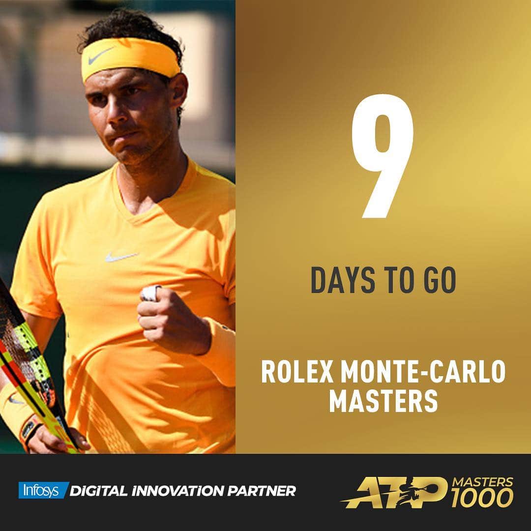 ATP World Tourさんのインスタグラム写真 - (ATP World TourInstagram)「The countdown begins... . . . @rolexmontecarlomasters #ATPTour #Masters1000 #MonteCarlo #ATP #Tennis #instasport」4月5日 18時43分 - atptour
