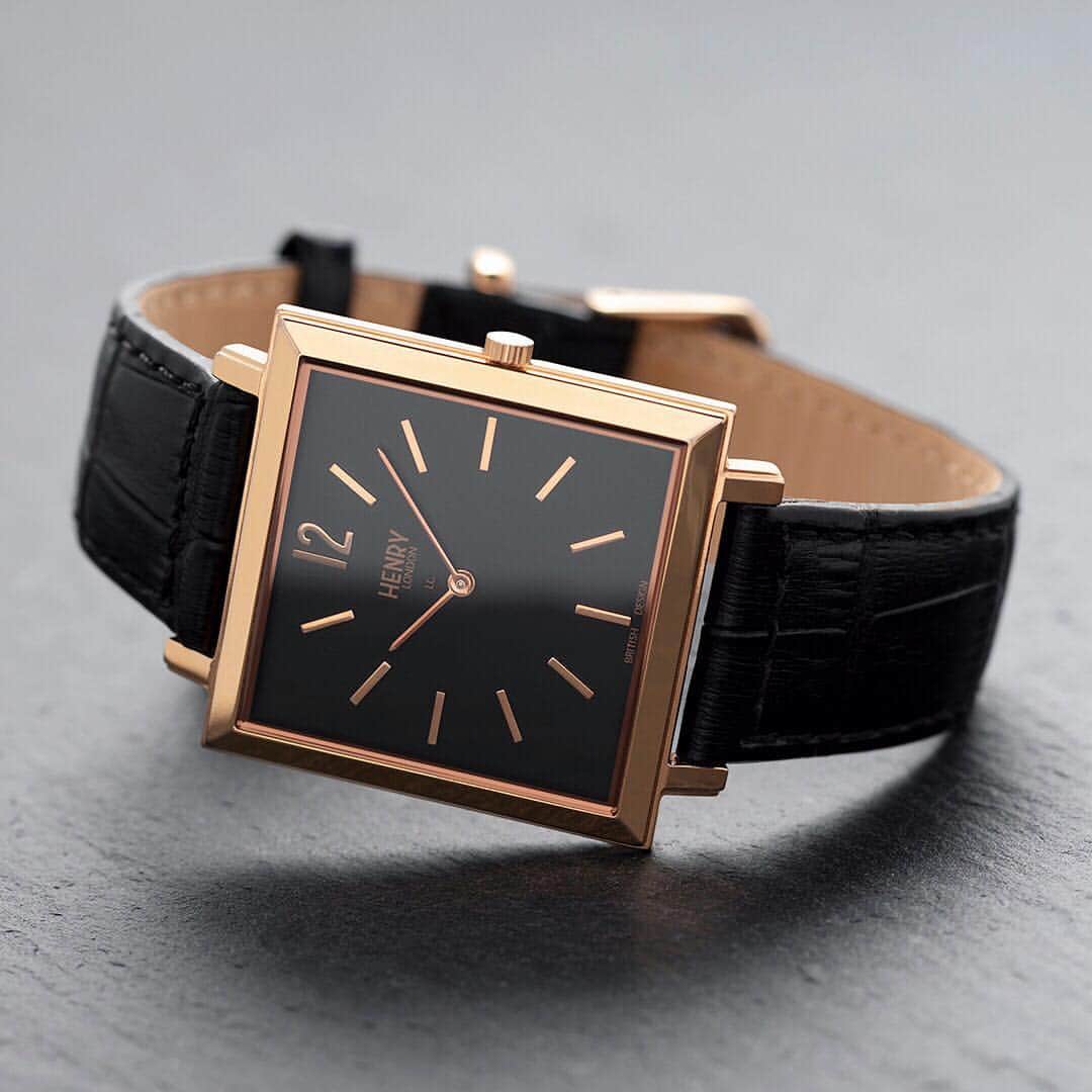 Henry London Official page of Britishさんのインスタグラム写真 - (Henry London Official page of BritishInstagram)「Be bold and stand out with out Heritage Square in rose gold and black - Currently on half price promo at £49.98! . . . #henrylondon #henrywatches #womenswatches #menswatches #womensfashion #london #britishdesign #britishbrand #vintage #heritage #squarewatch #bebold #rosegold #rosegoldwatch #blackwatch #watchphotography #watchaddict #watchlover #watchmovement #leatherstrap #beautyshot」4月6日 5時50分 - henrywatches